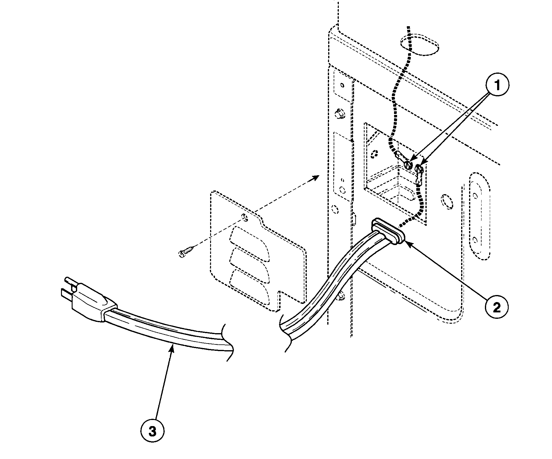 Speed Queen SDE907QF1724 power cord diagram
