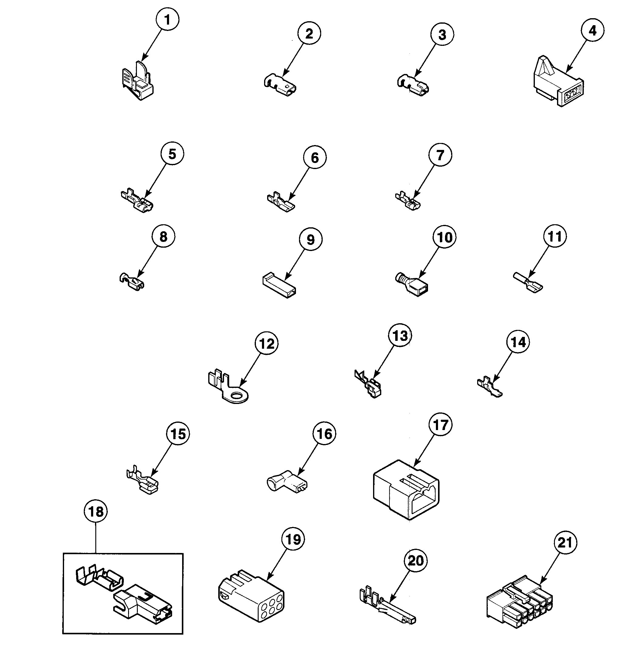 Speed Queen SDE907QF1724 terminals diagram