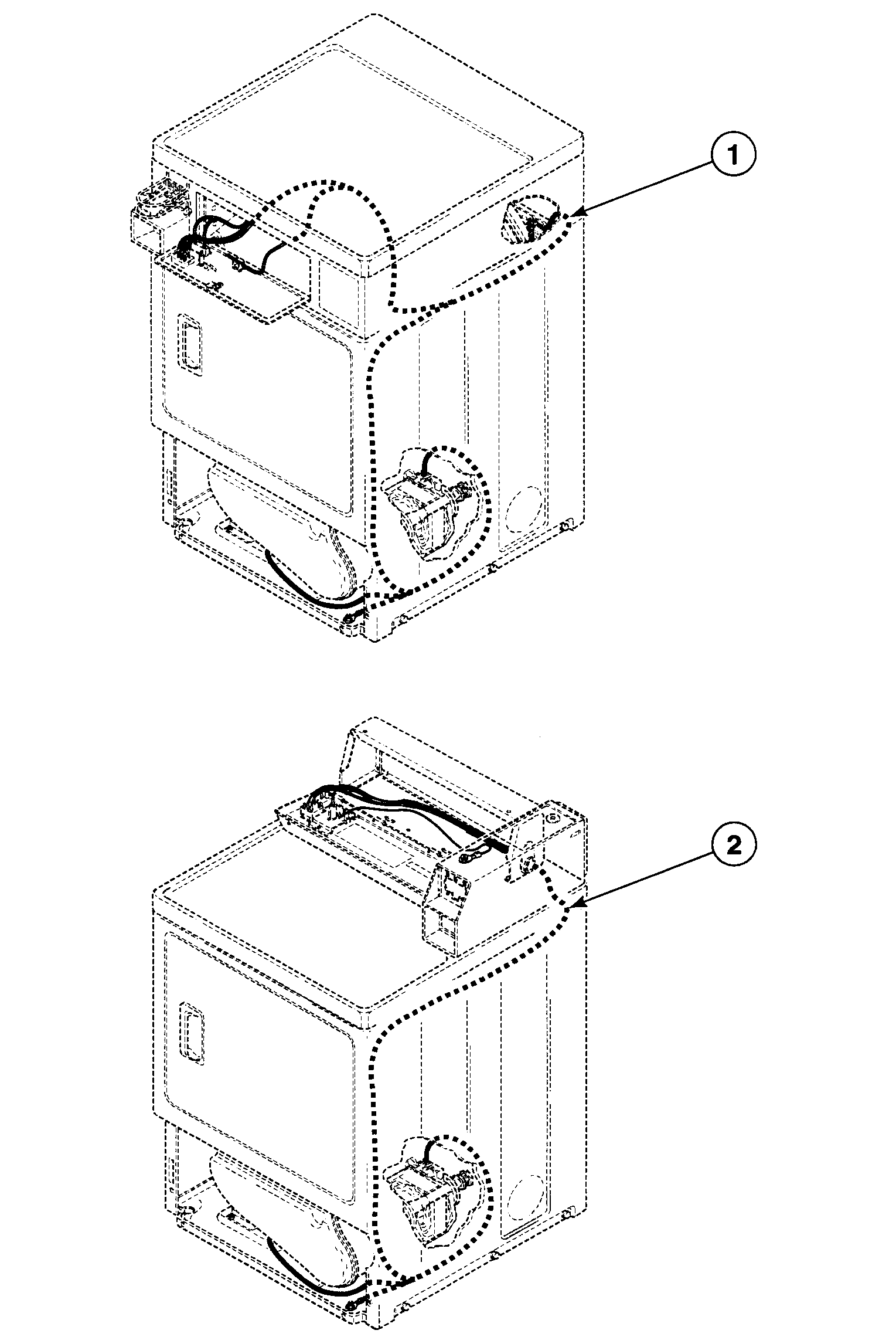 Speed Queen SDE707QF1500 harnesses diagram