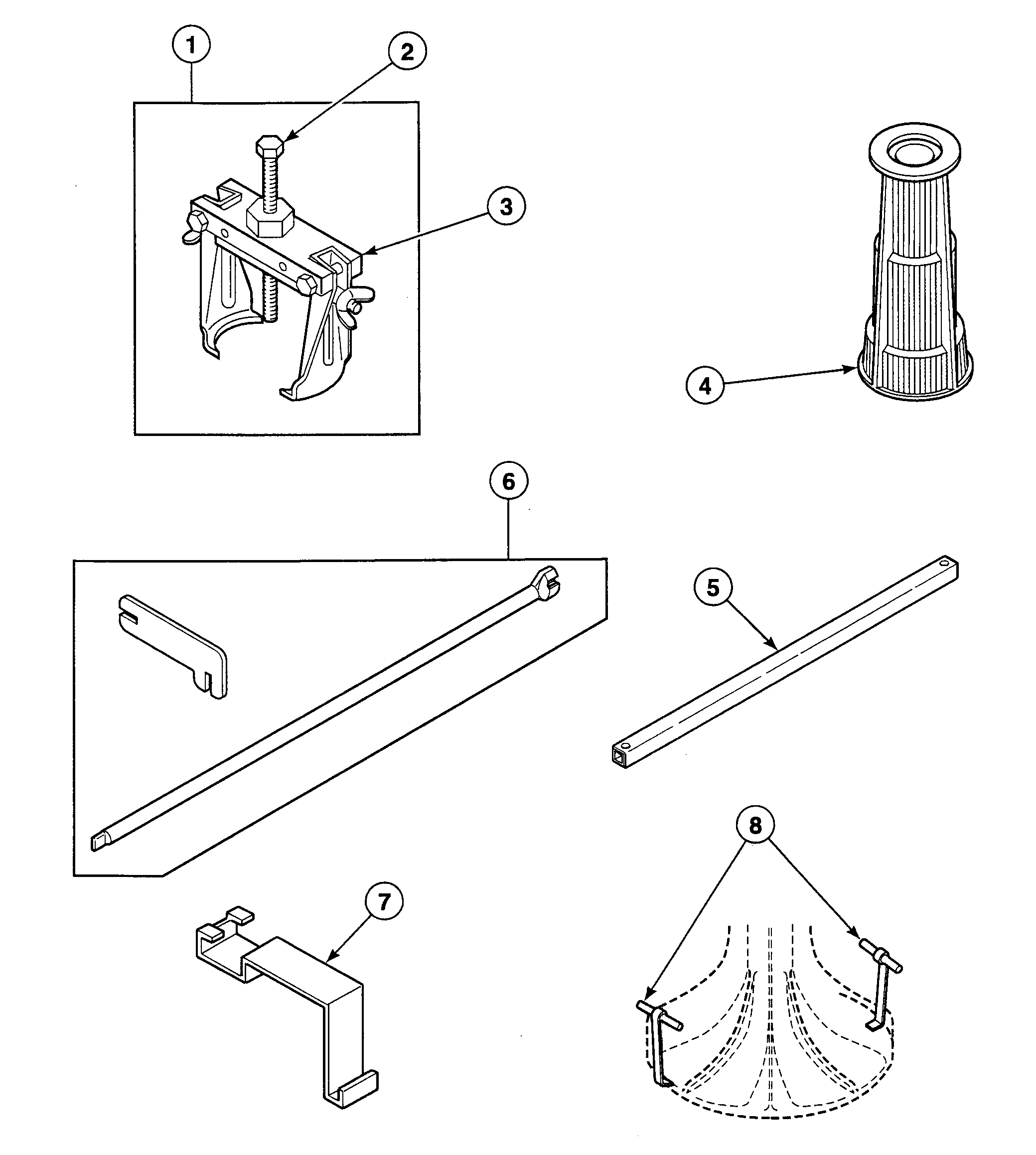 Speed Queen SWT021LN tools 2 diagram