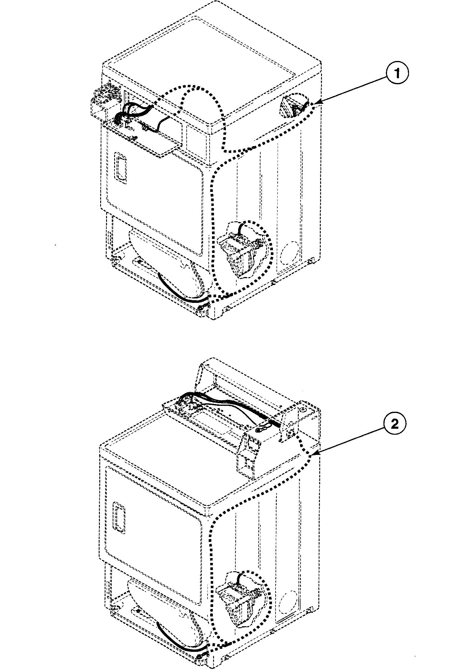 Speed Queen SDE507WF1500 harnesses diagram