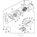 Speed Queen SDEA07WJ motor assy diagram