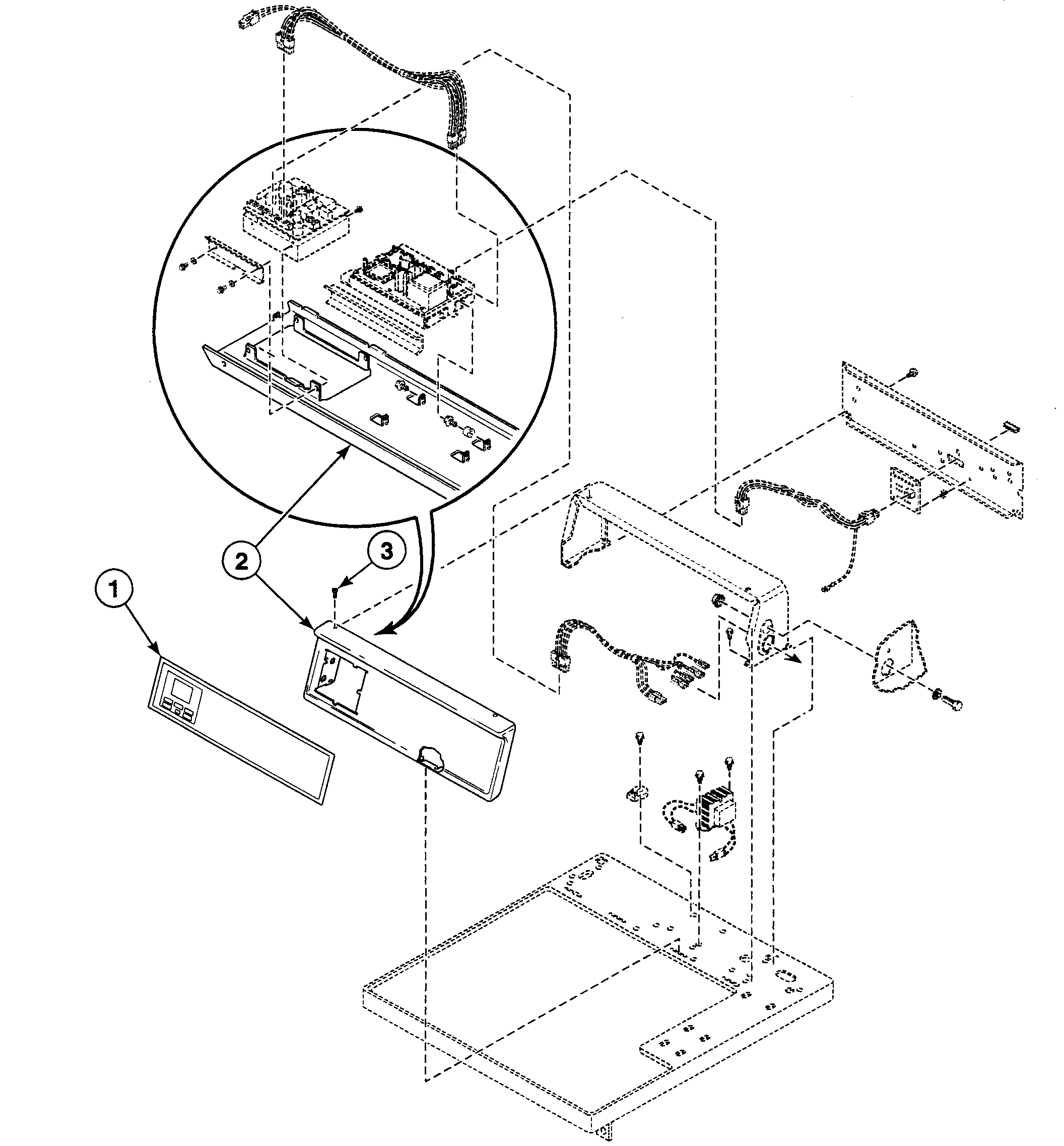 Speed Queen SDEH07WJ control panel diagram
