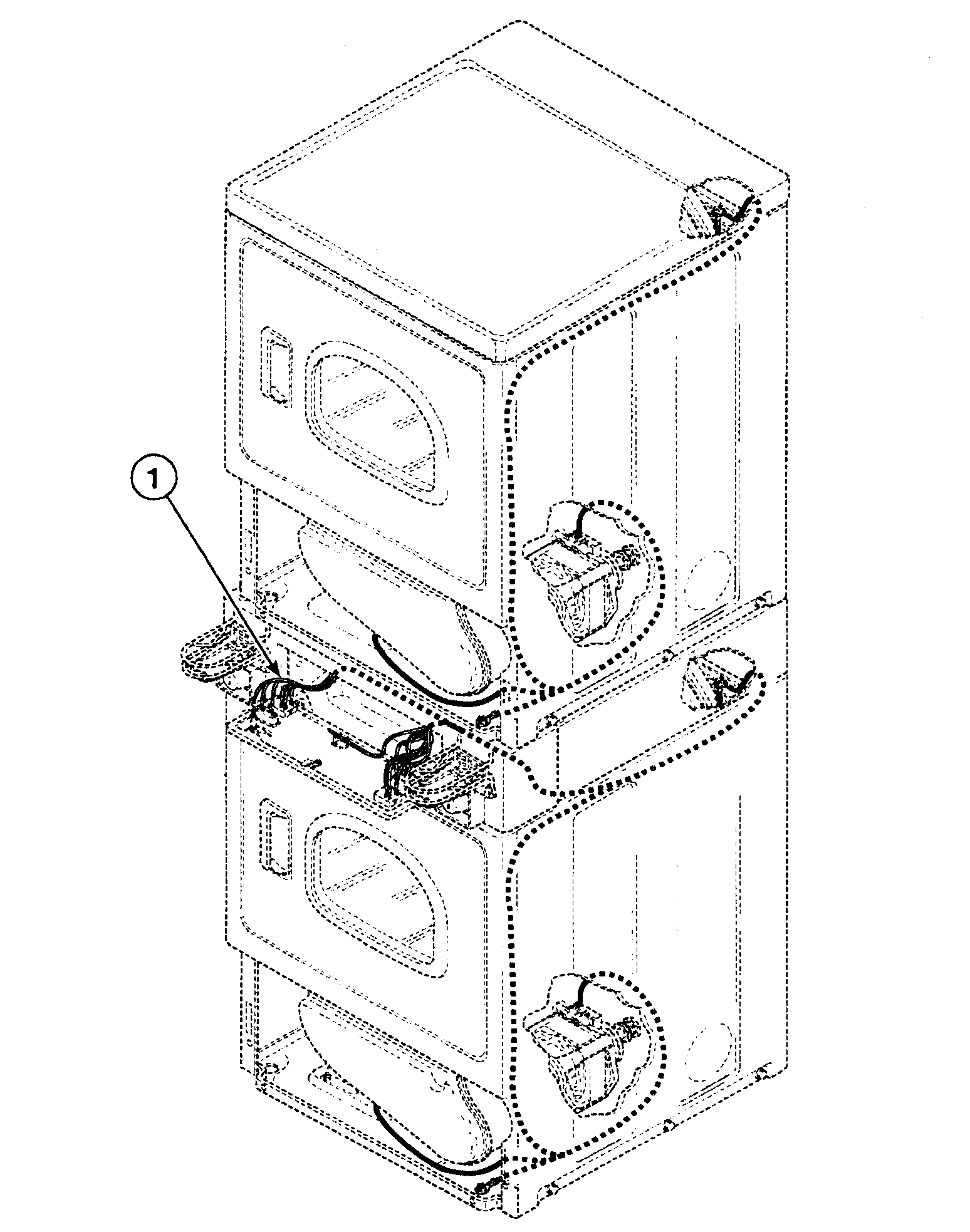 Speed Queen SSE107QF1500 harnesses 1 diagram