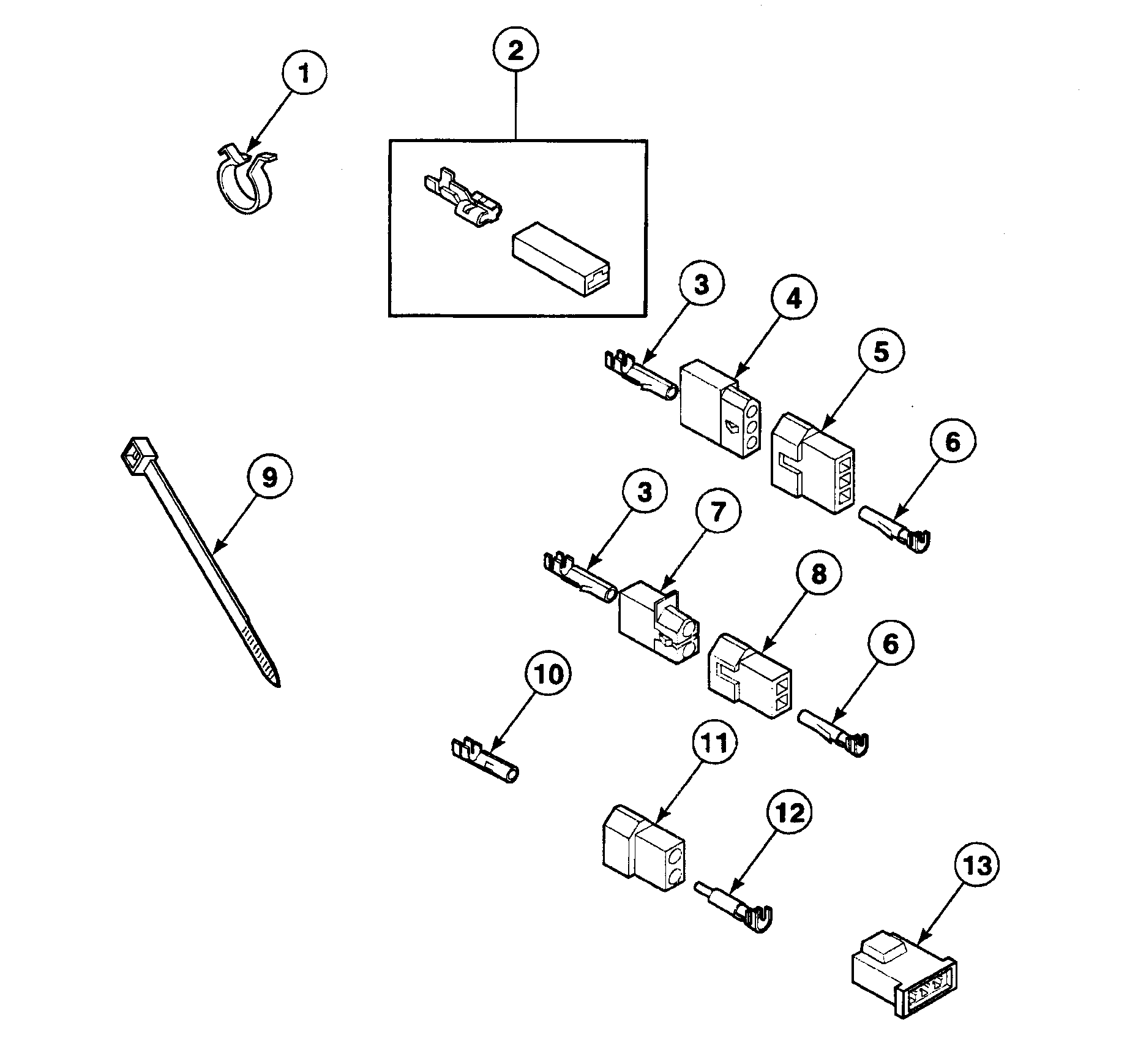 Speed Queen SSE107LF99L7 terminals diagram