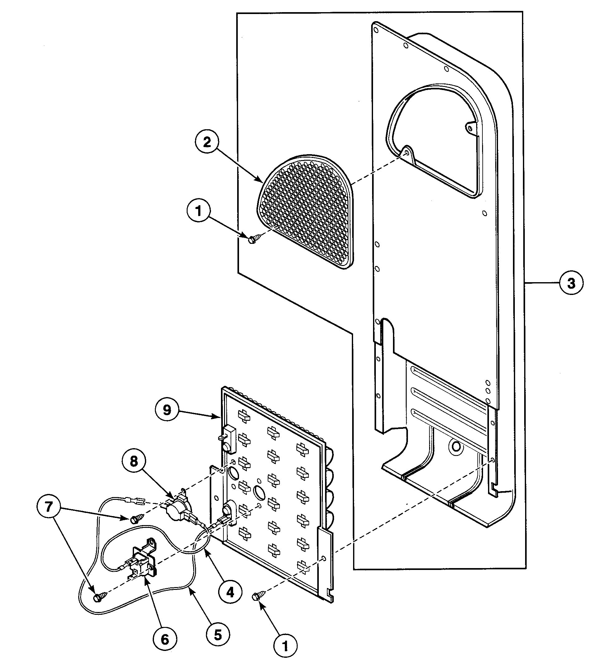 Speed Queen SDEX07LF1500 heater diagram