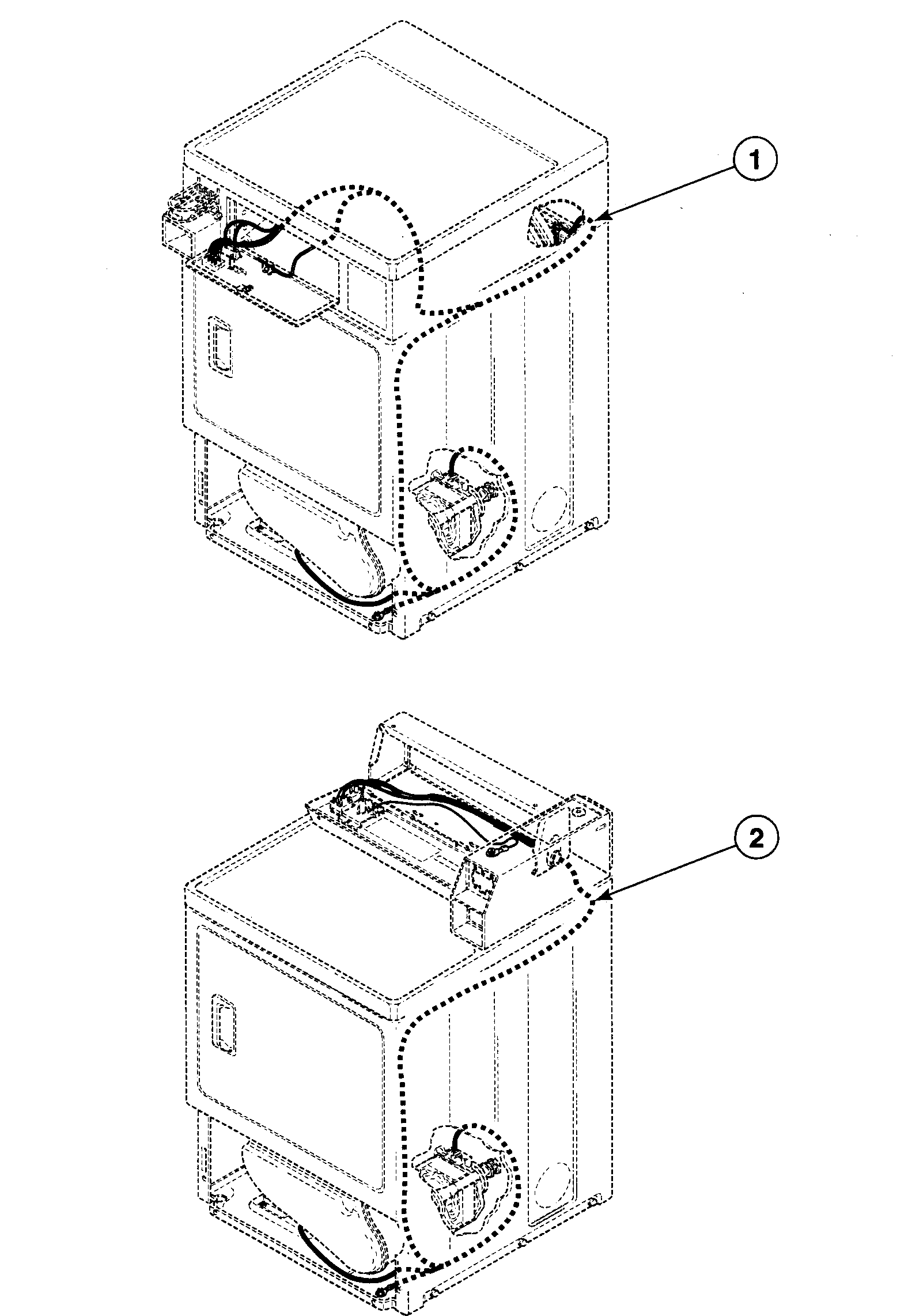 Speed Queen SDEX07LF1500 harnesses diagram