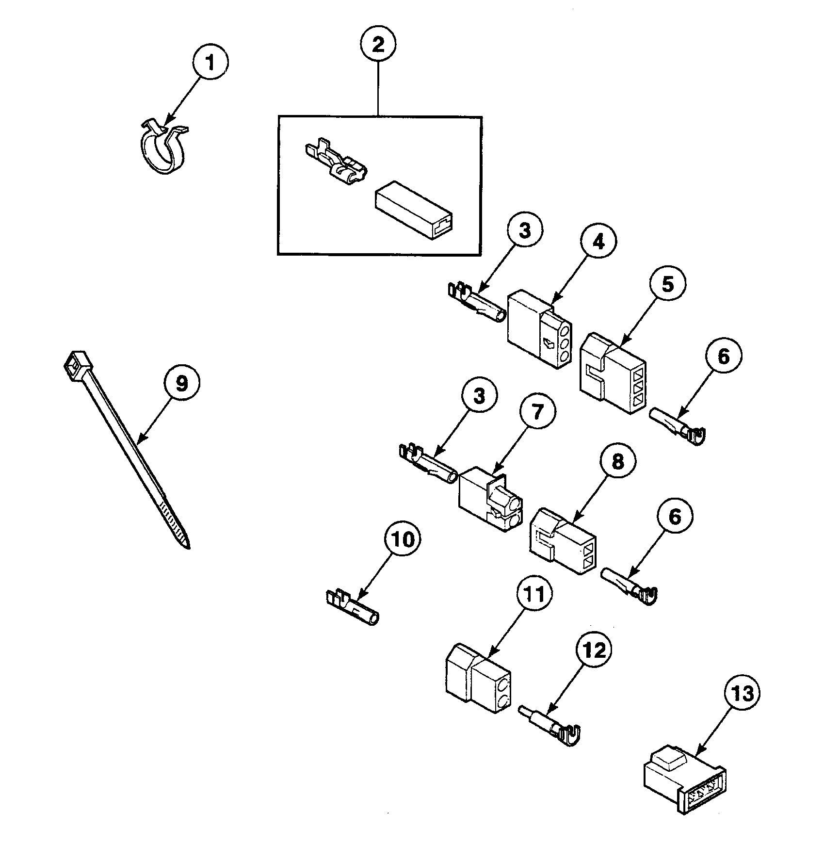 Speed Queen SSE307QF1500 terminals diagram