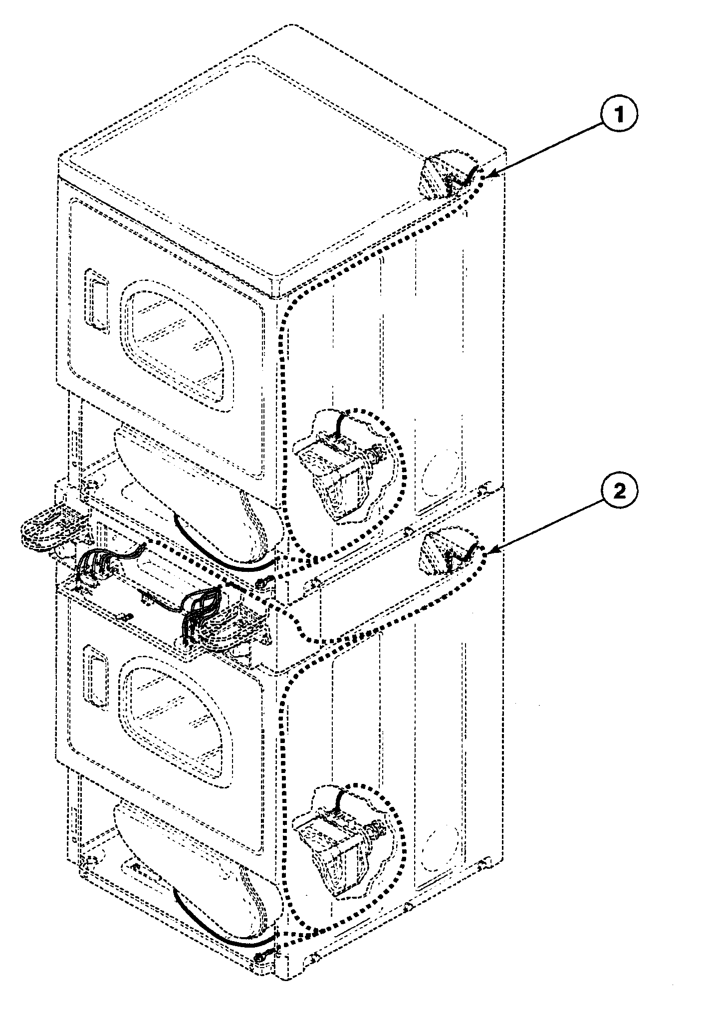 Speed Queen SSE307WF1500 harnesses diagram