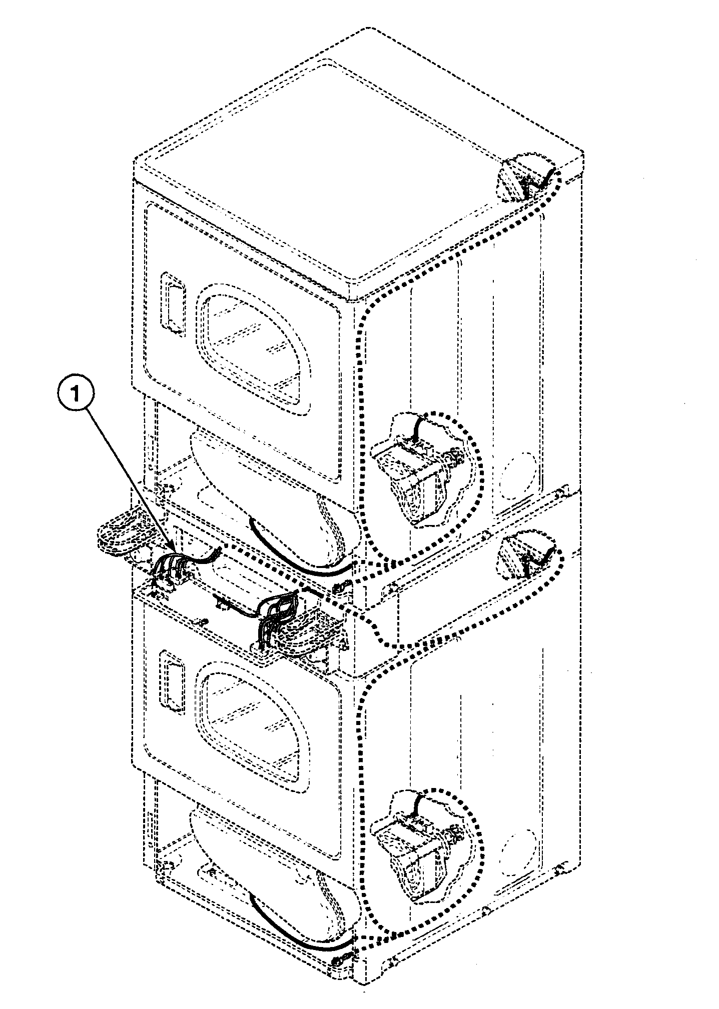 Speed Queen SSE117WF harnesses 1 diagram