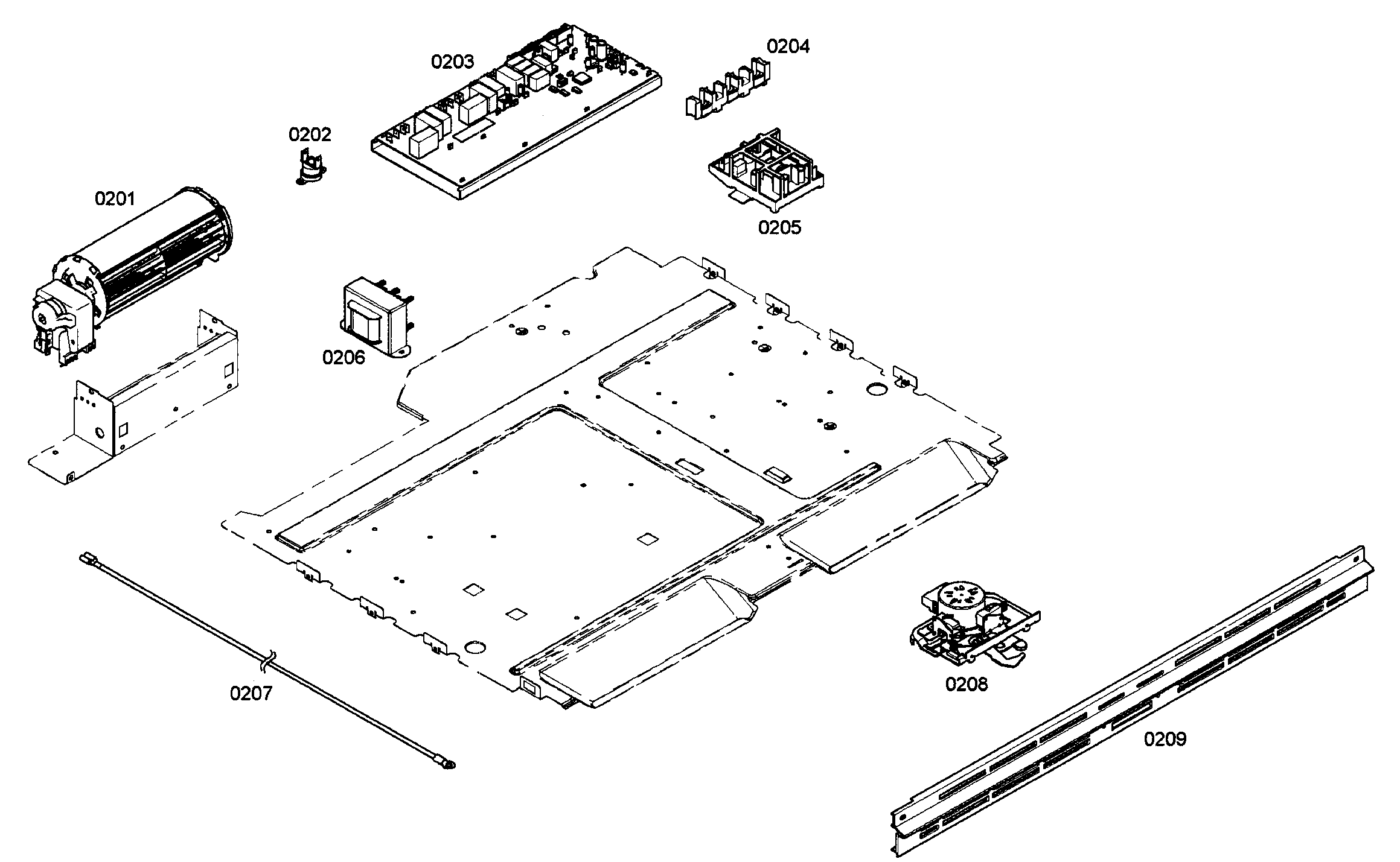 Thermador ME301EP01 pcb's assy diagram