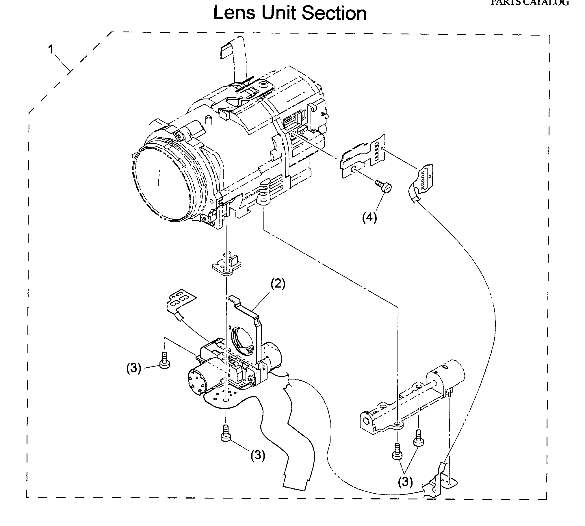 Canon HV40A lens assy diagram
