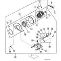 Speed Queen SSE417QF motor assy diagram