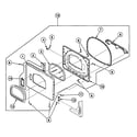 Speed Queen SSE517QF door assy diagram