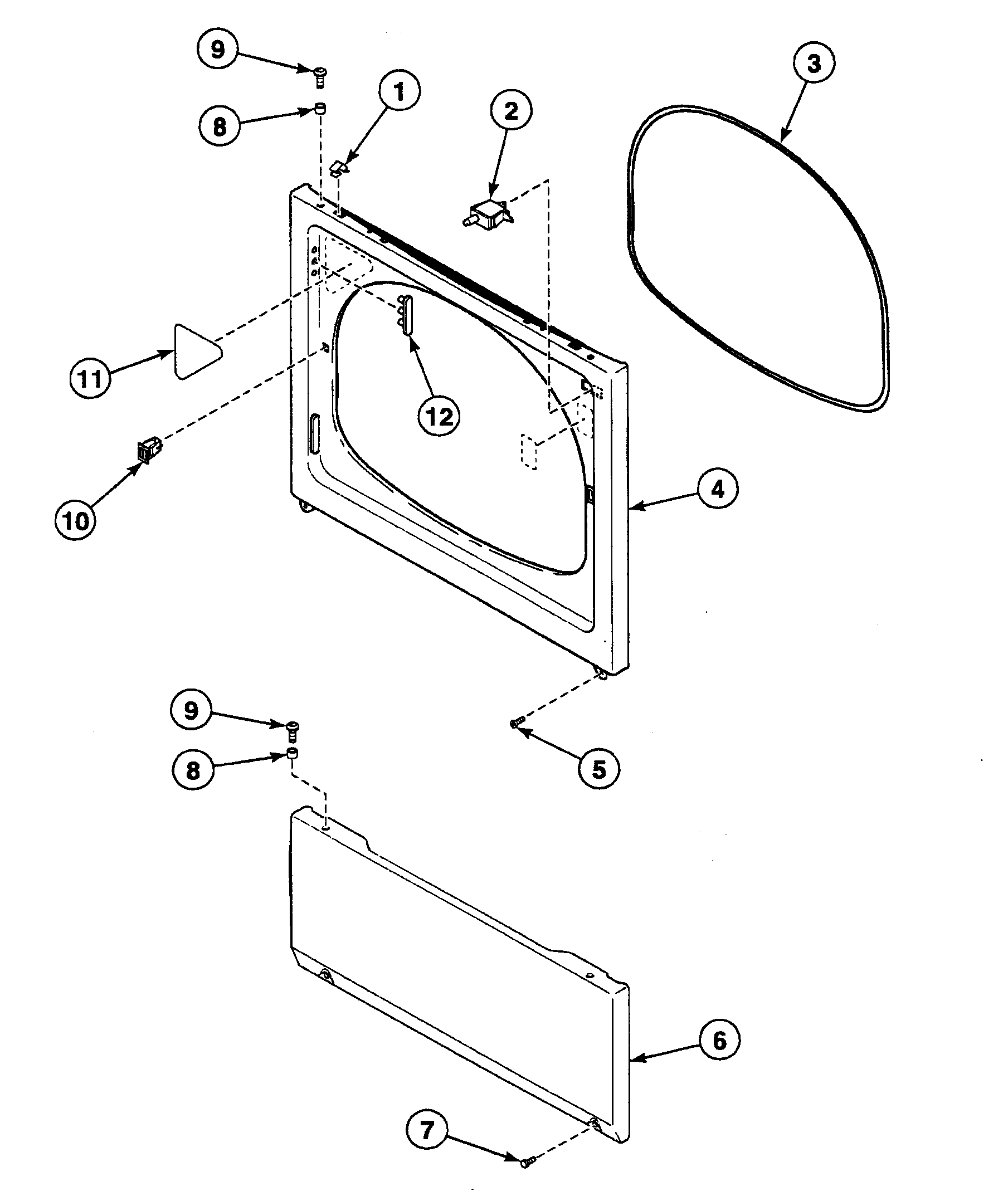 Speed Queen SSE517WF front panel diagram