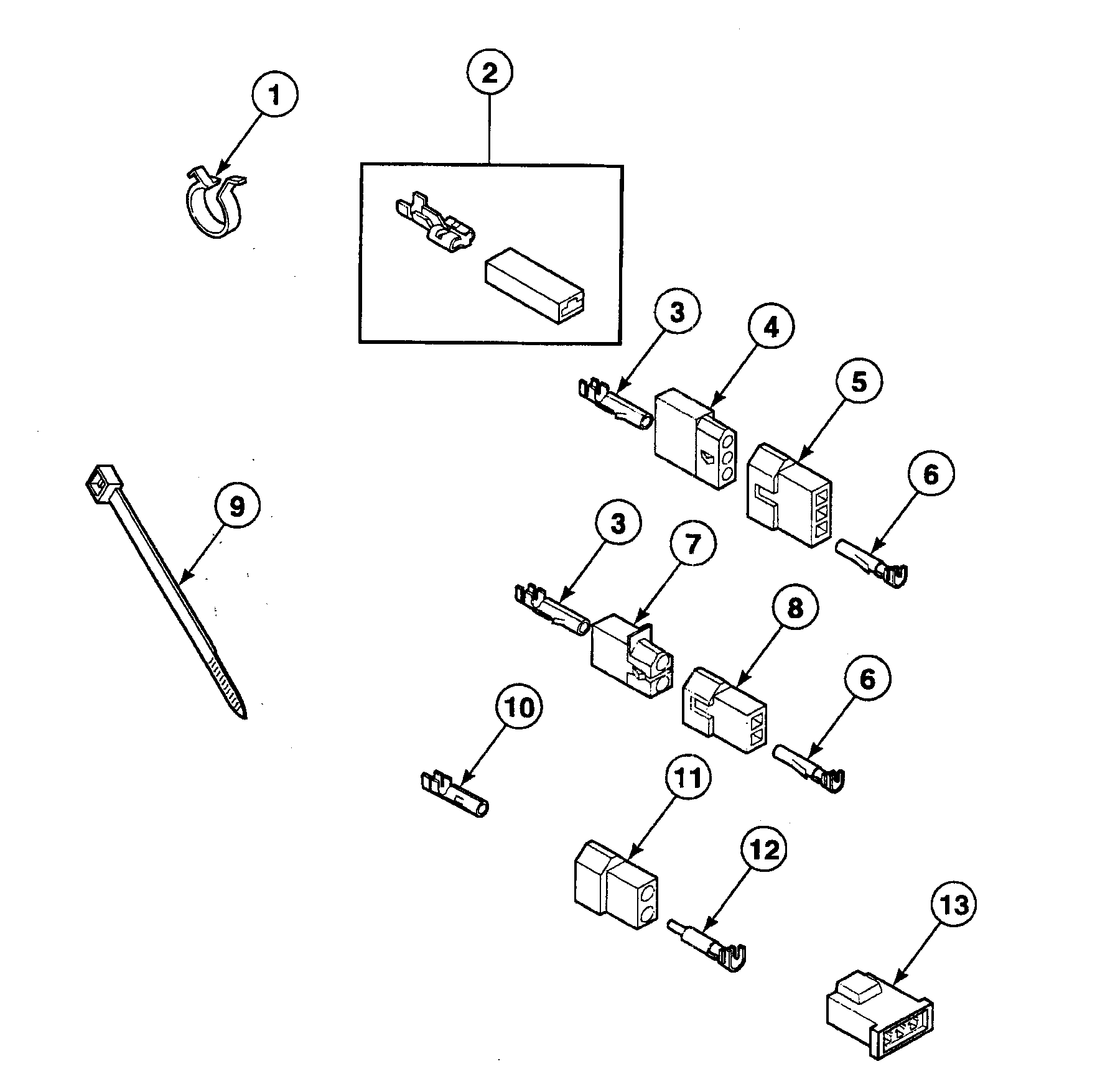 Speed Queen SSE517QF1500 terminals diagram