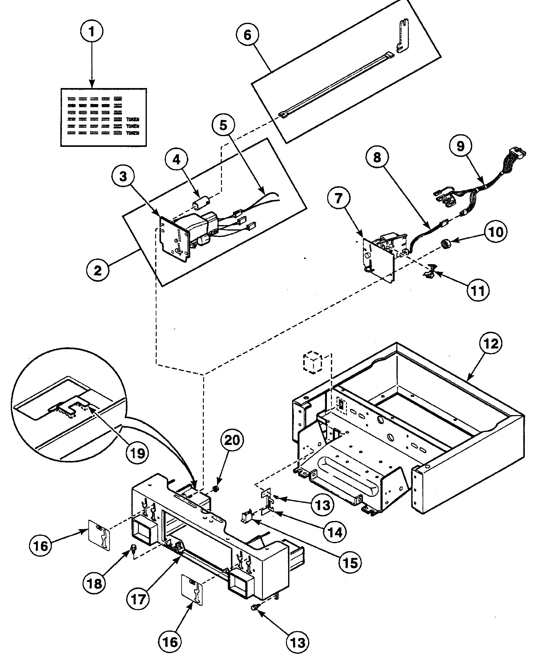 Speed Queen SSE507LF1500 controlcabinet diagram