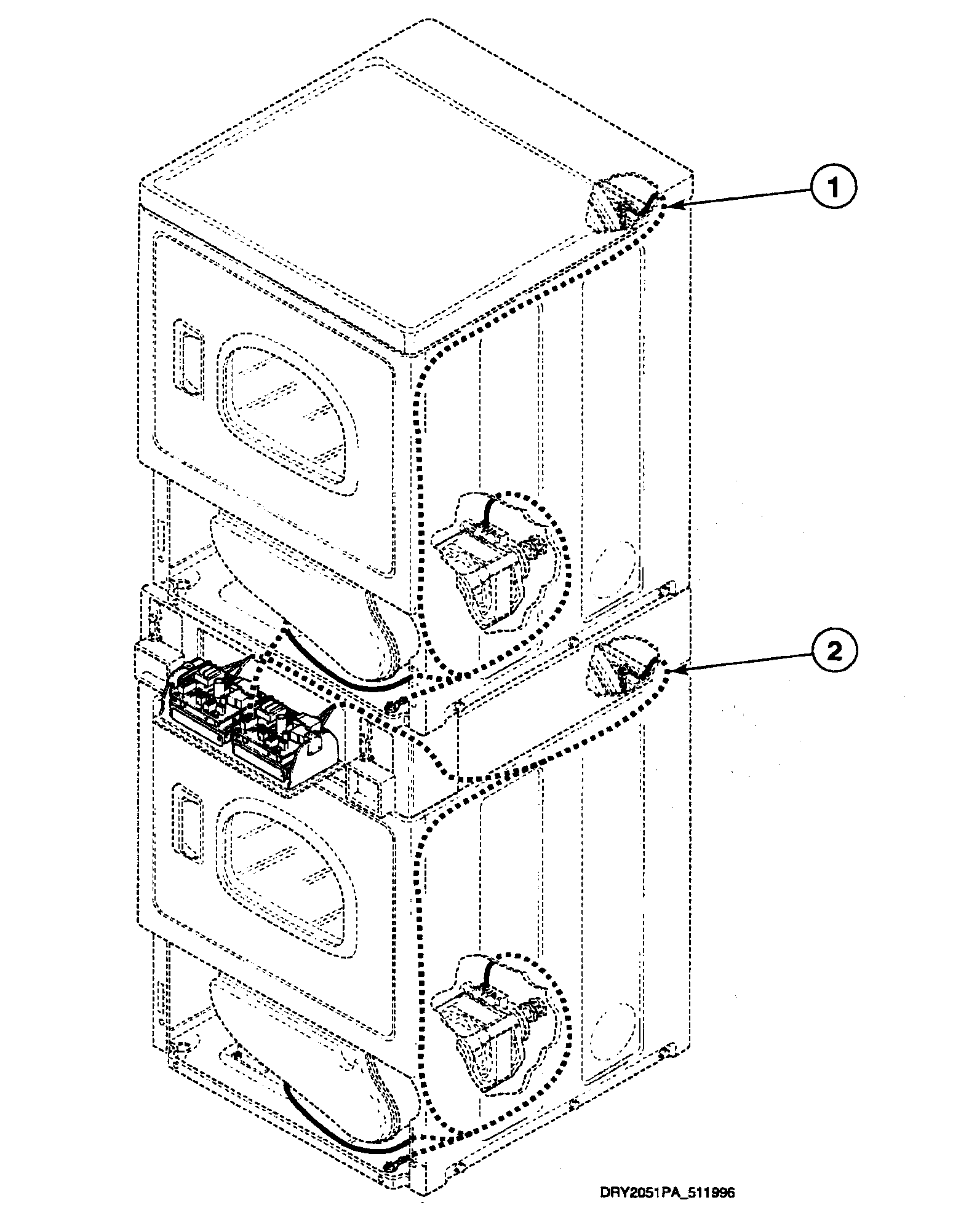 Speed Queen SSE507LF1500 harnesses 2 diagram