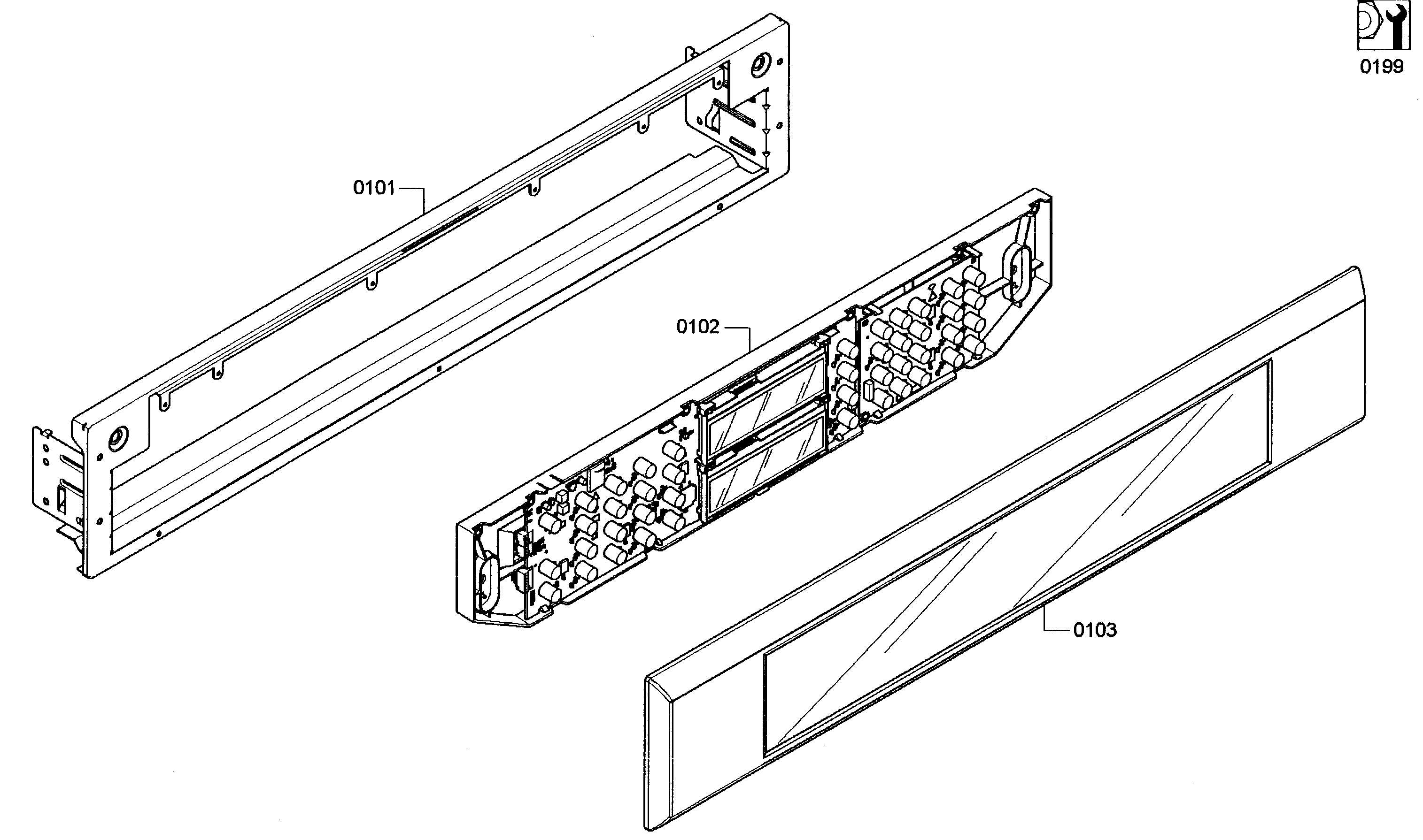 Thermador ME302EP01 control panel diagram