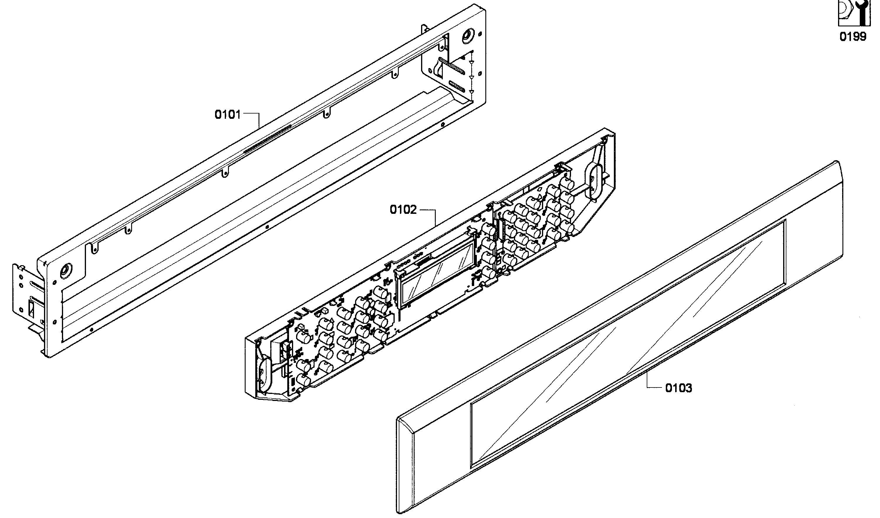 Thermador MEMCW301EP-03 control panel diagram