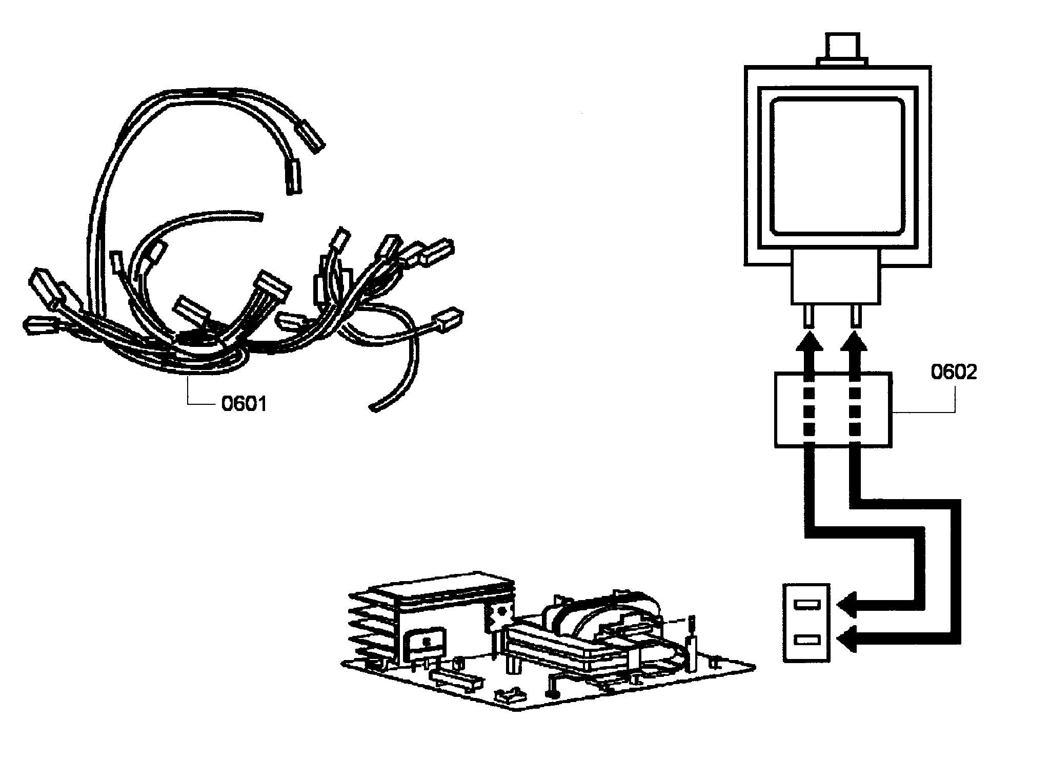 Thermador MEMCW301EP-03 harnesses diagram