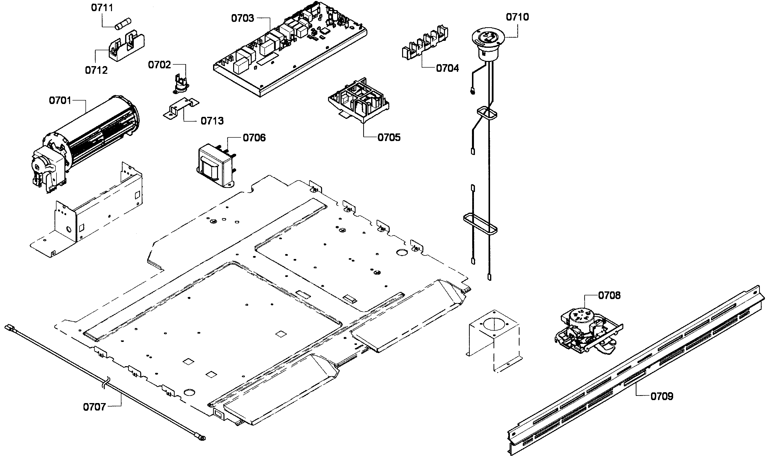 Thermador MEMCW301EP-03 pcb's assy diagram