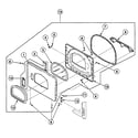 Speed Queen SSE617LF door assy diagram