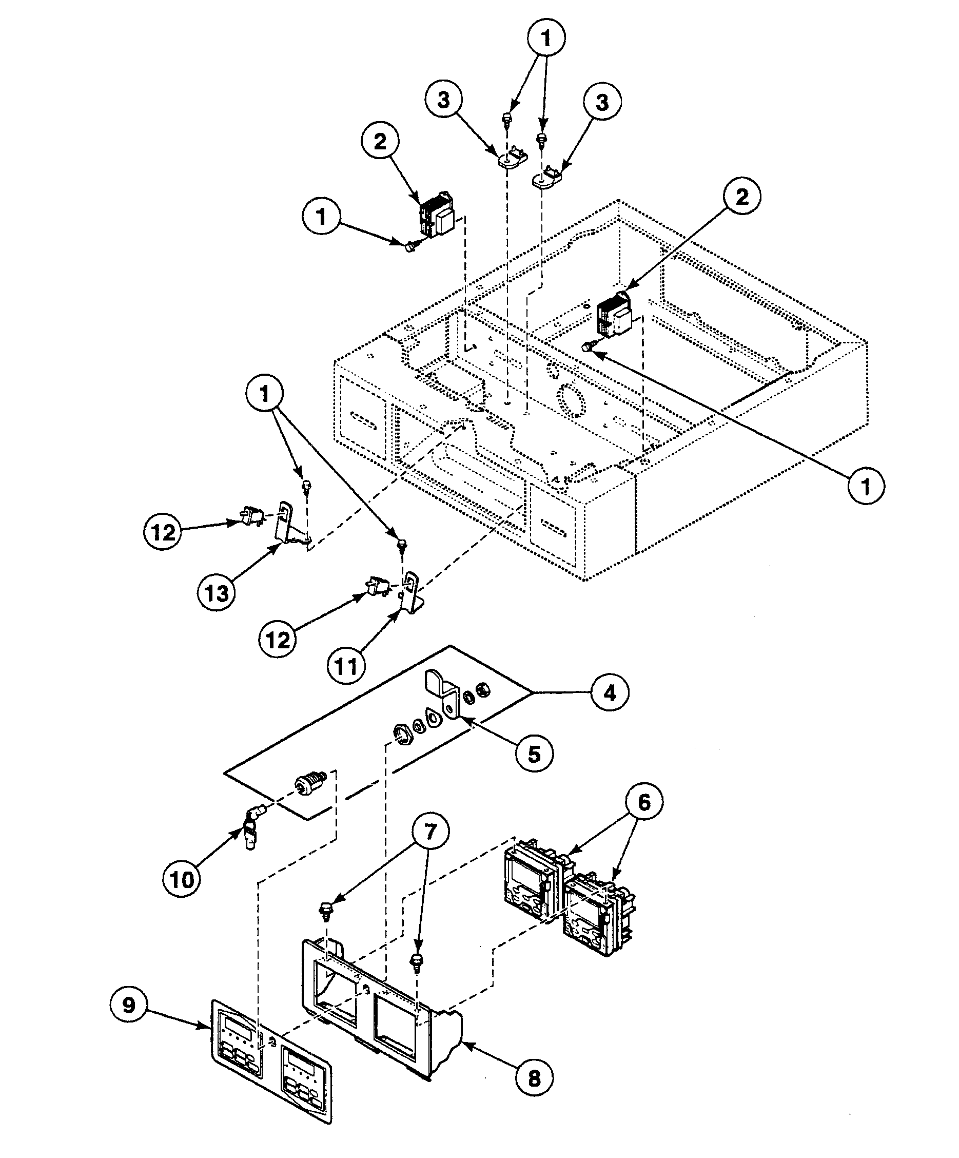 Speed Queen SSE717LF control panel diagram