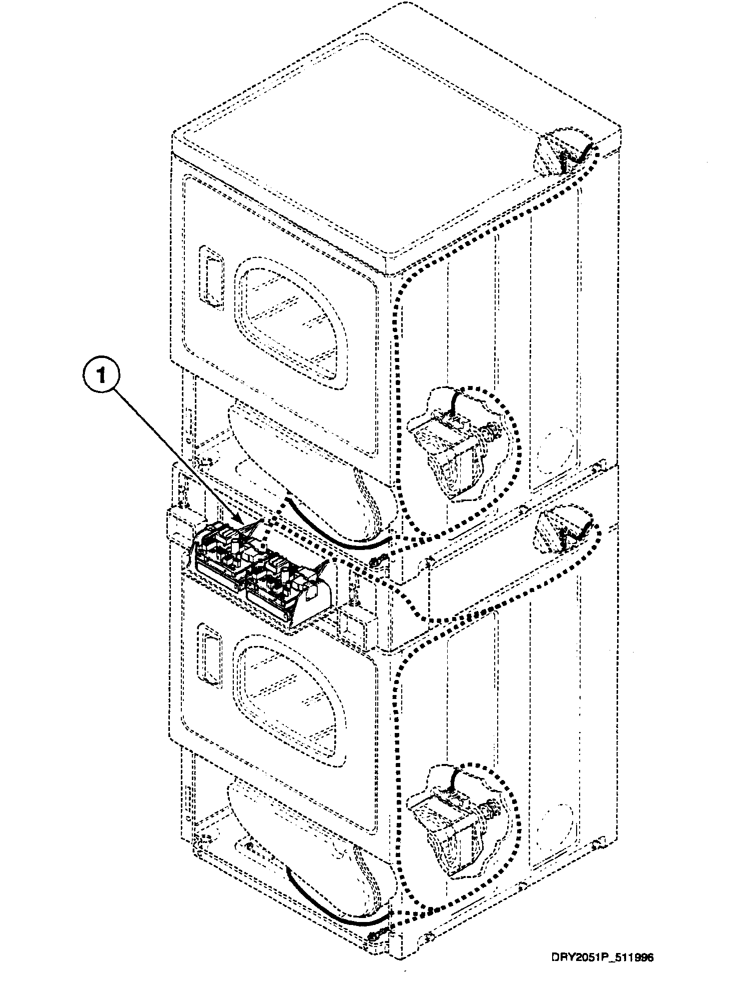 Speed Queen SSE717LF harnesses 1 diagram