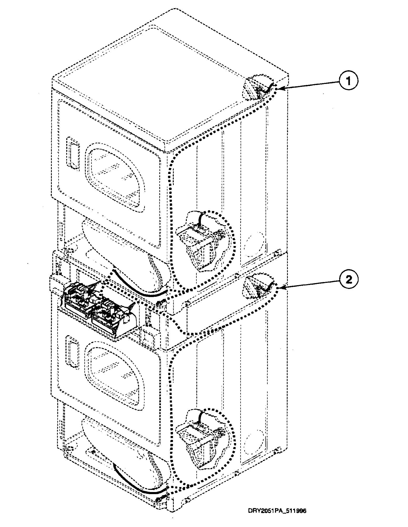 Speed Queen SSE717LF harnesses 2 diagram