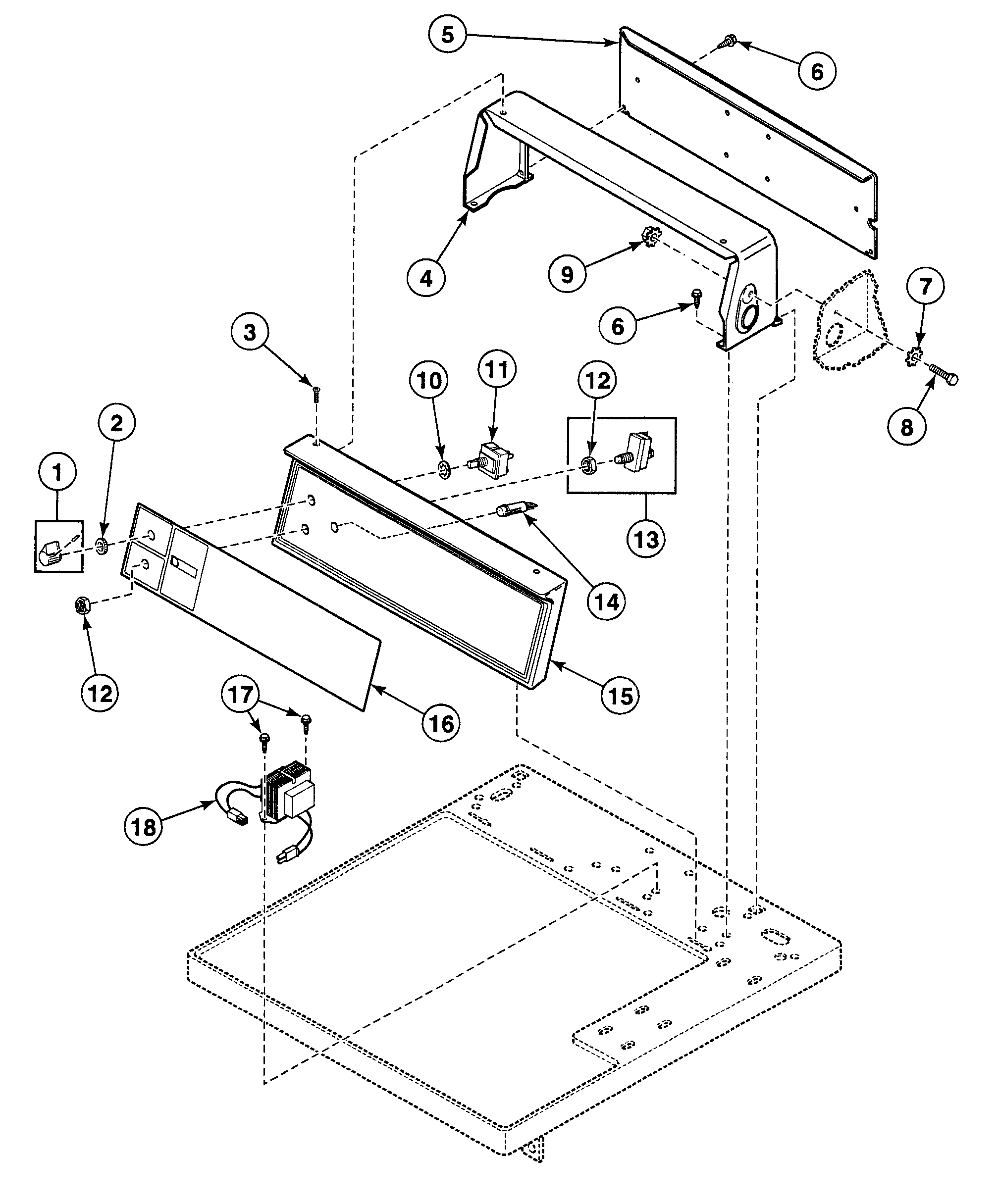 Speed Queen SDG909QF control panel diagram