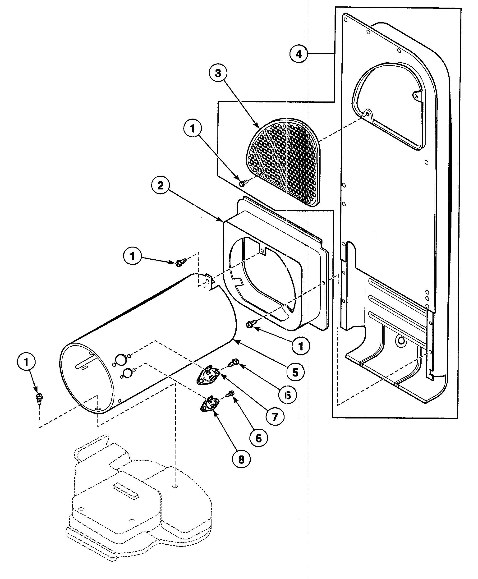 Speed Queen SDG909QF heater diagram