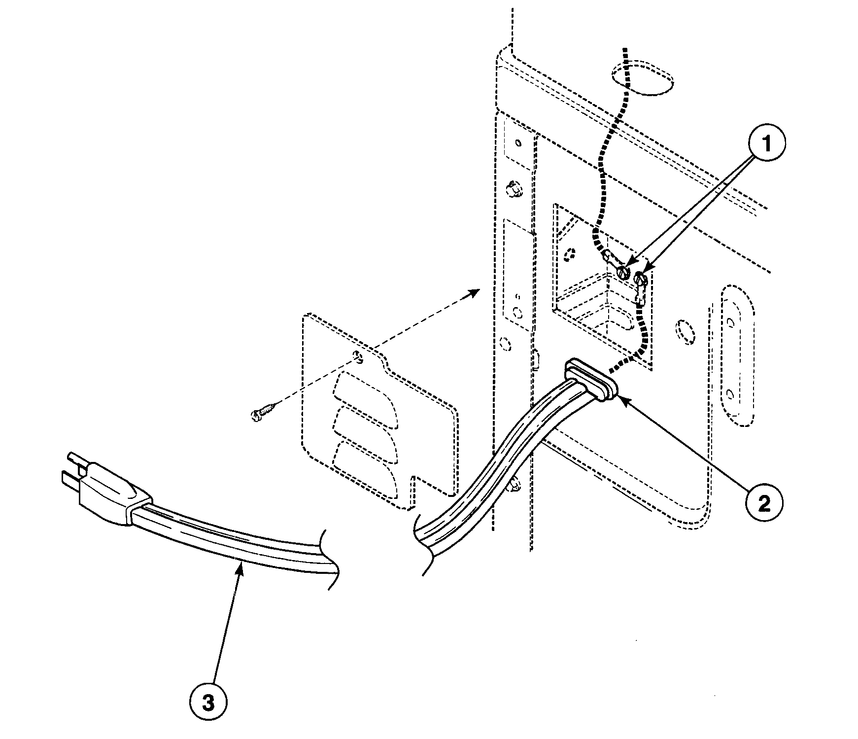 Speed Queen SDG909QF power cord diagram