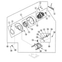 Speed Queen SDG909LF1124 motor assy diagram