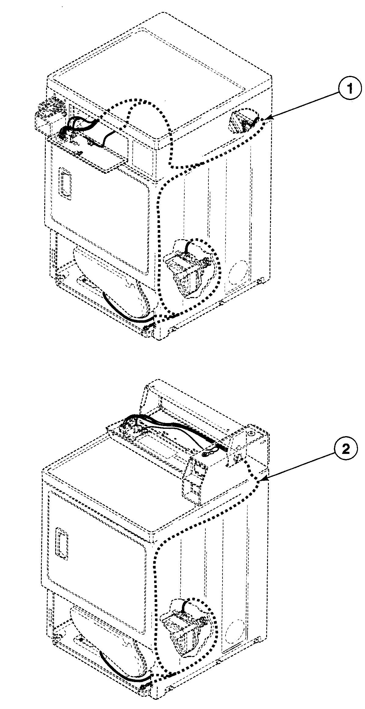 Speed Queen SDG109QF harnesses diagram