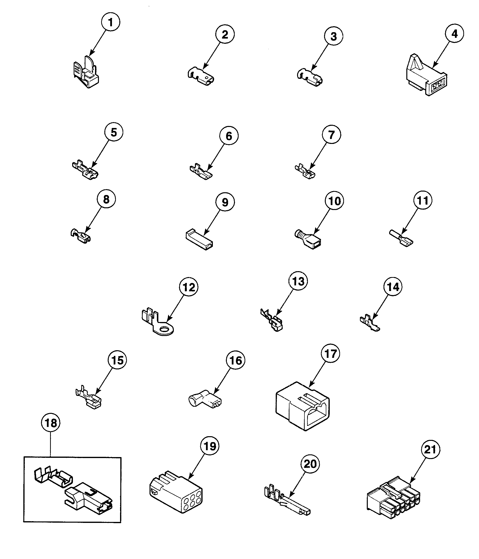 Speed Queen SDG109WF1124 terminals diagram