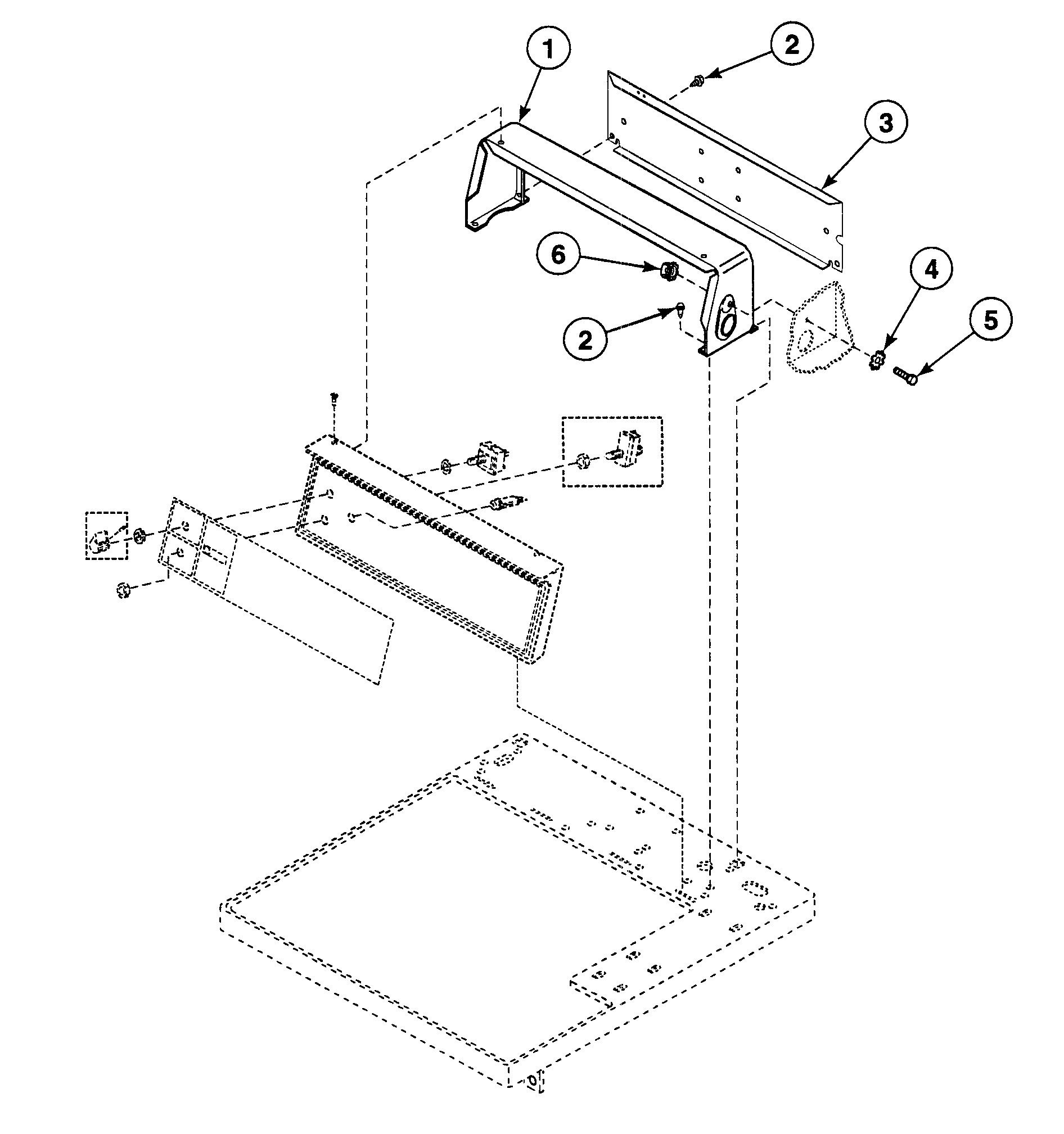 Speed Queen SDG109QF99L7 control hood diagram