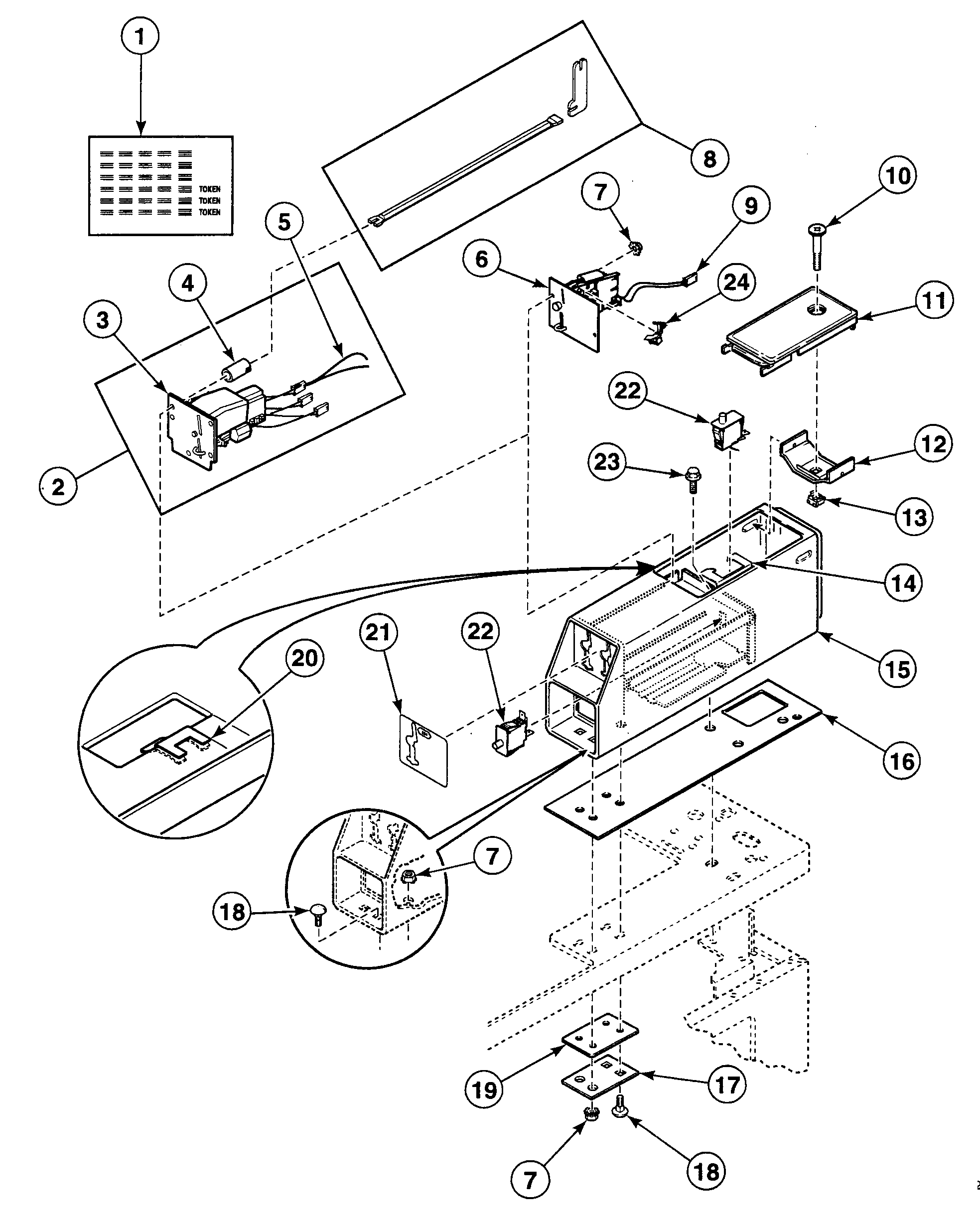Speed Queen SDGH09WJ meter case diagram
