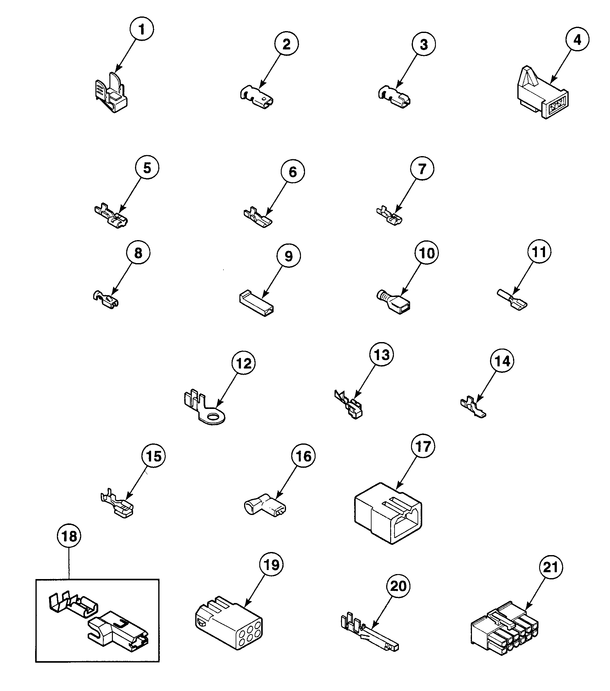 Speed Queen SDGX09LF terminals diagram