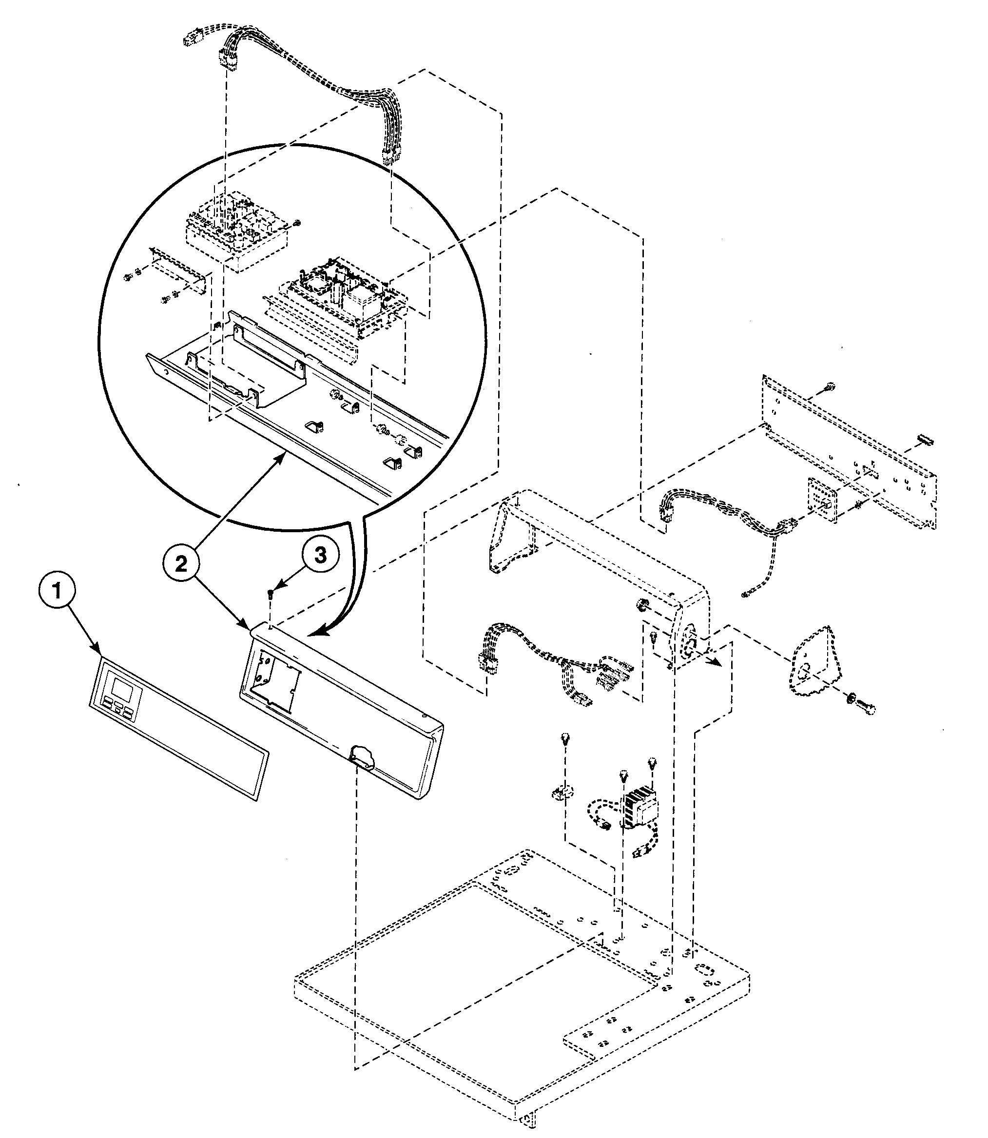 Speed Queen SDGZ09LF cabinet panel diagram