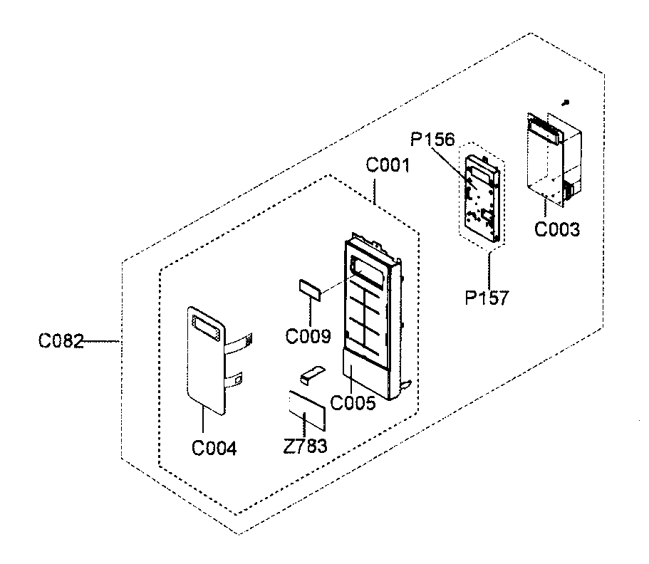 Samsung SMH9187ST/XAA controls assy diagram