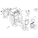 Bosch WFMC5440UC/13 cabinet assy diagram