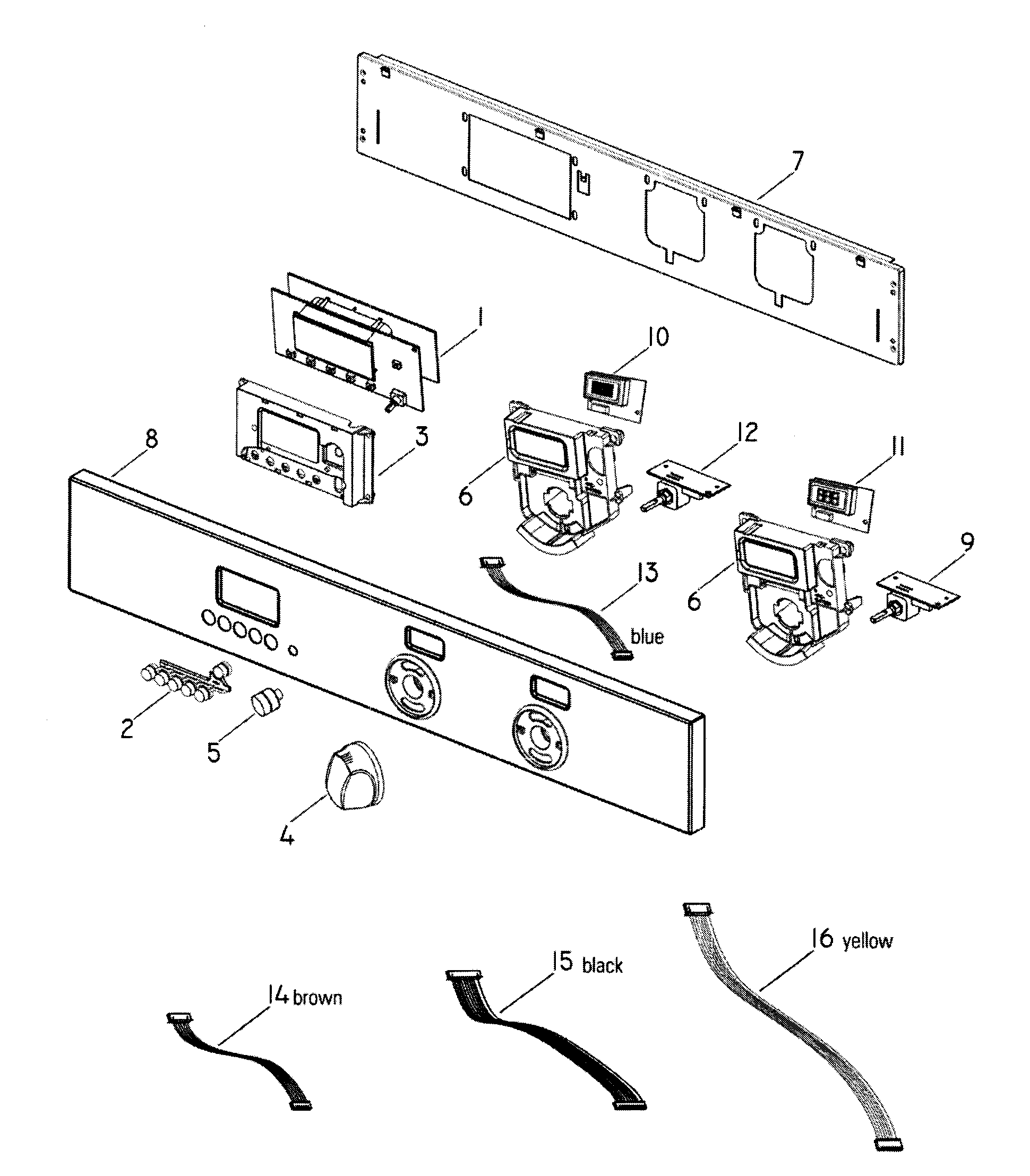DCS WOU130SS-88494A control panel diagram