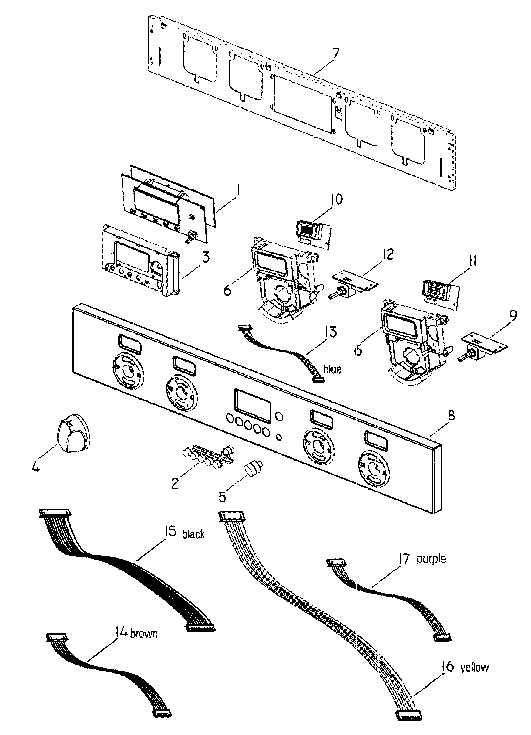 DCS WOU230SS-88493A control panel diagram