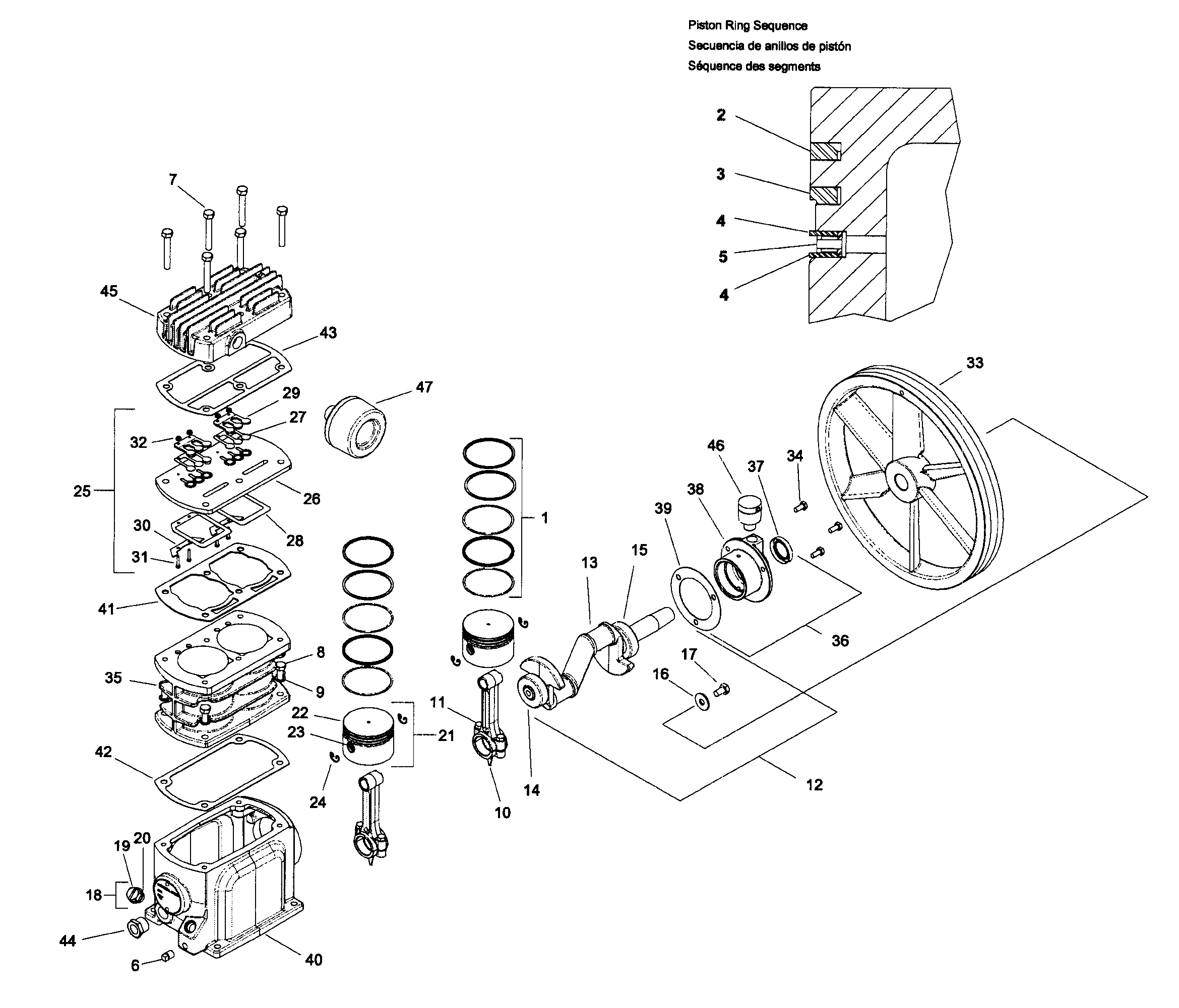 Ingersoll Rand SS3L3 pump assy diagram