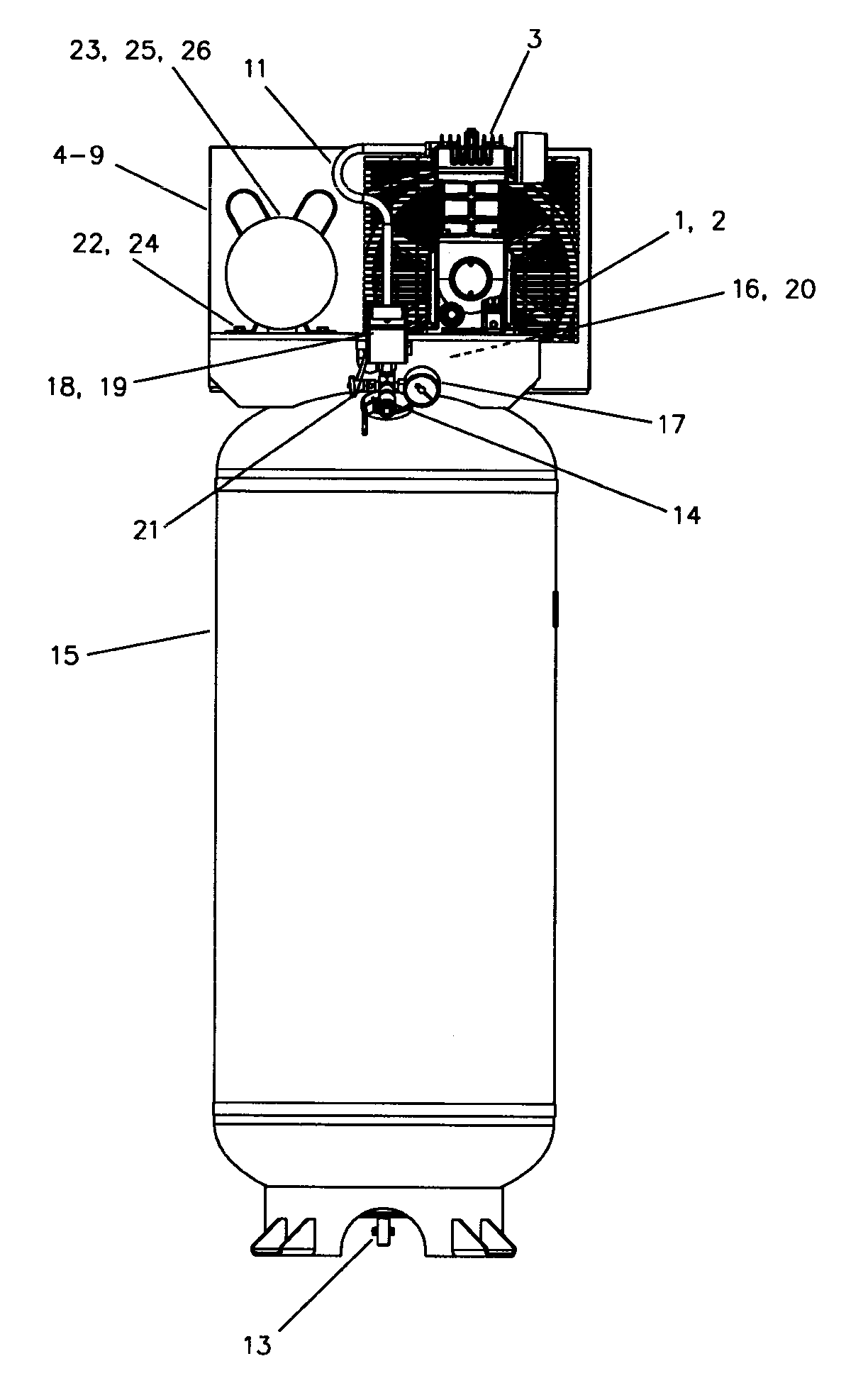 Ingersoll Rand SS3L3 compressor diagram