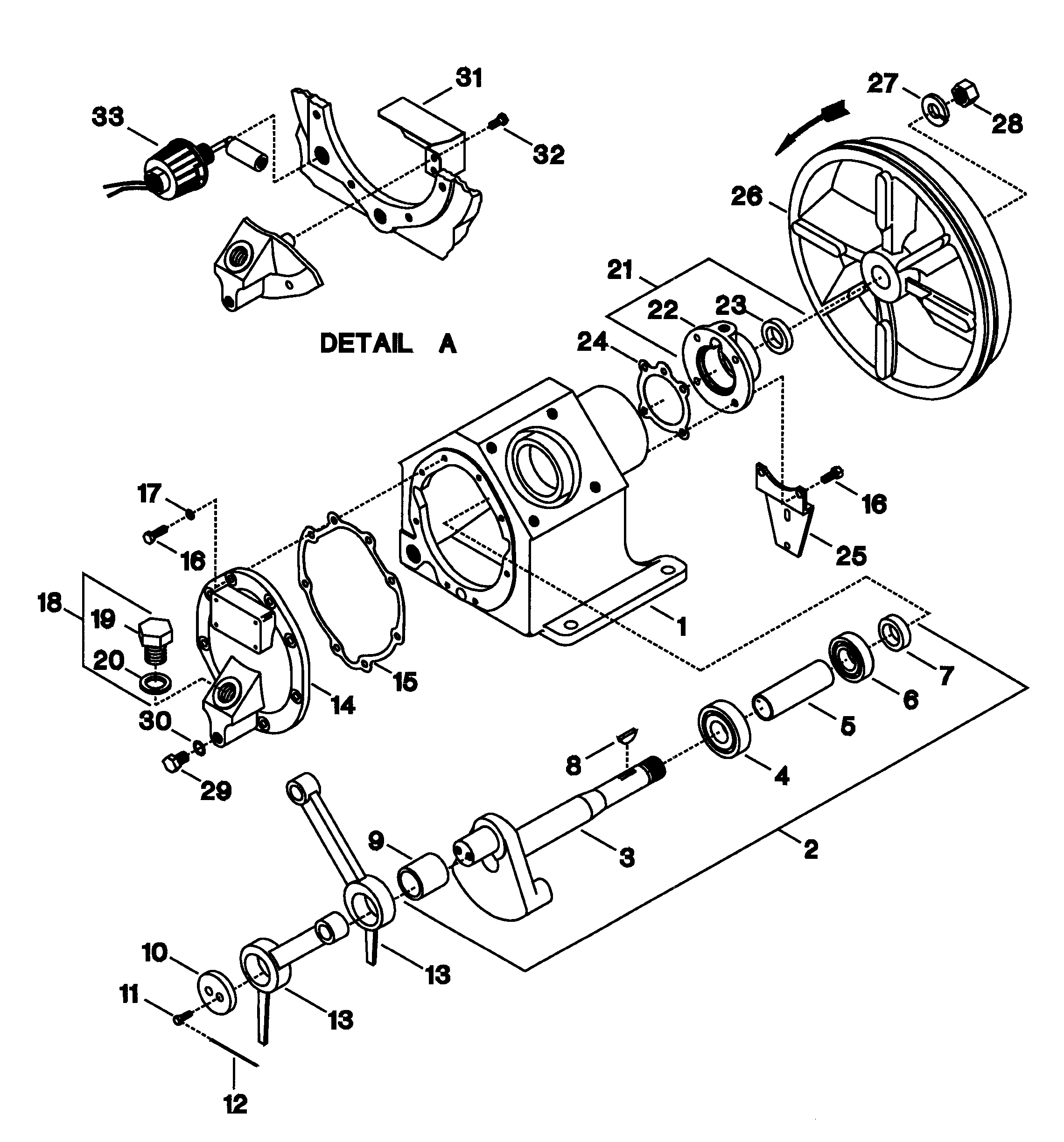Ingersoll Rand 2475F12.5G pump assy diagram