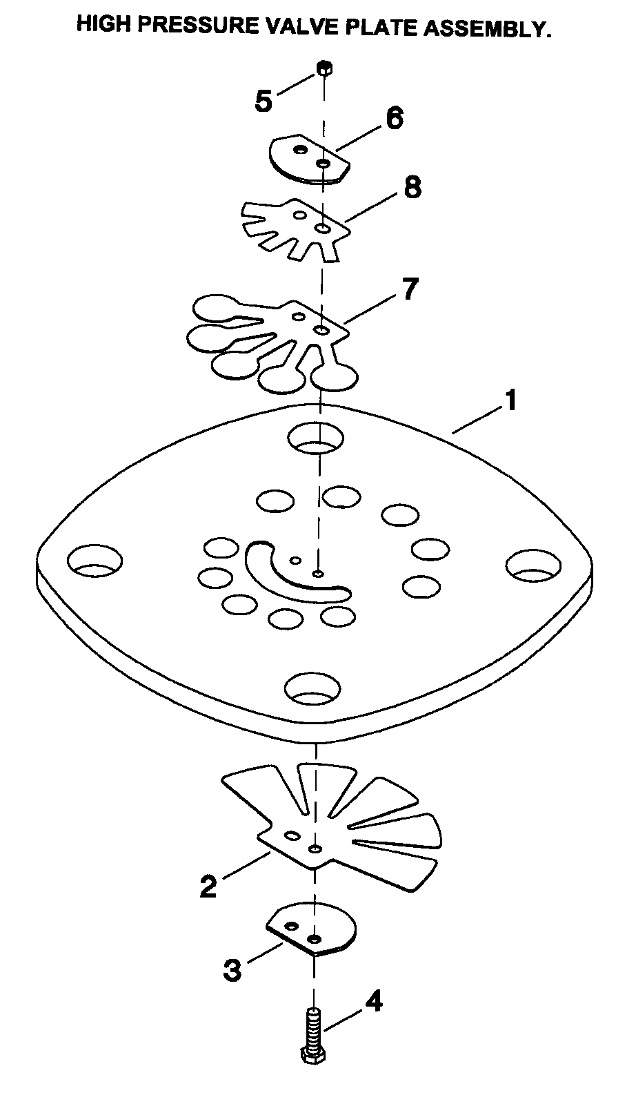 Ingersoll Rand 2475F12.5G hp valve assy diagram