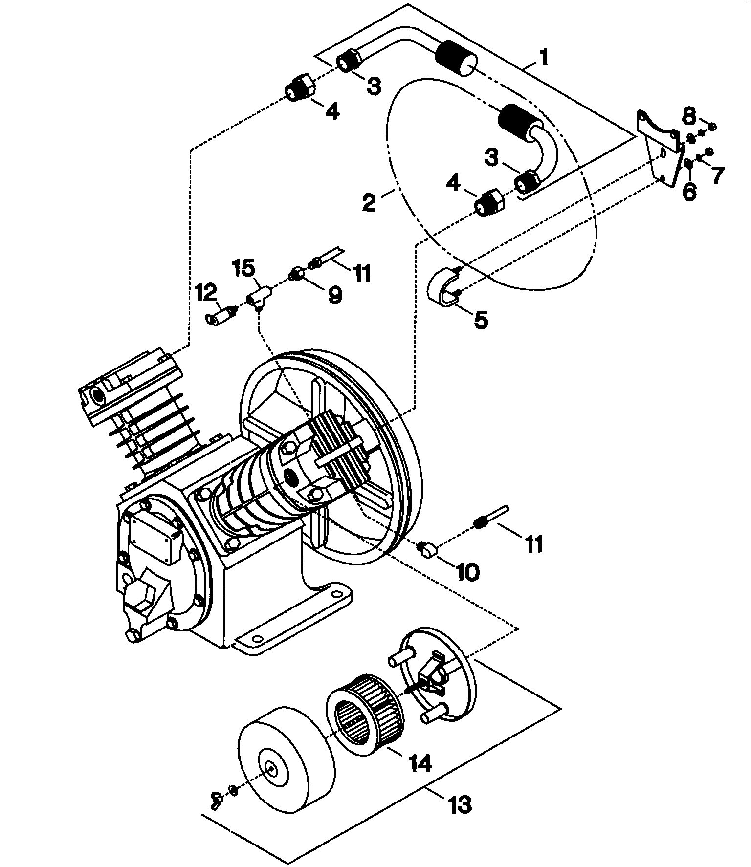 Ingersoll Rand 2475F12.5G intercooler diagram