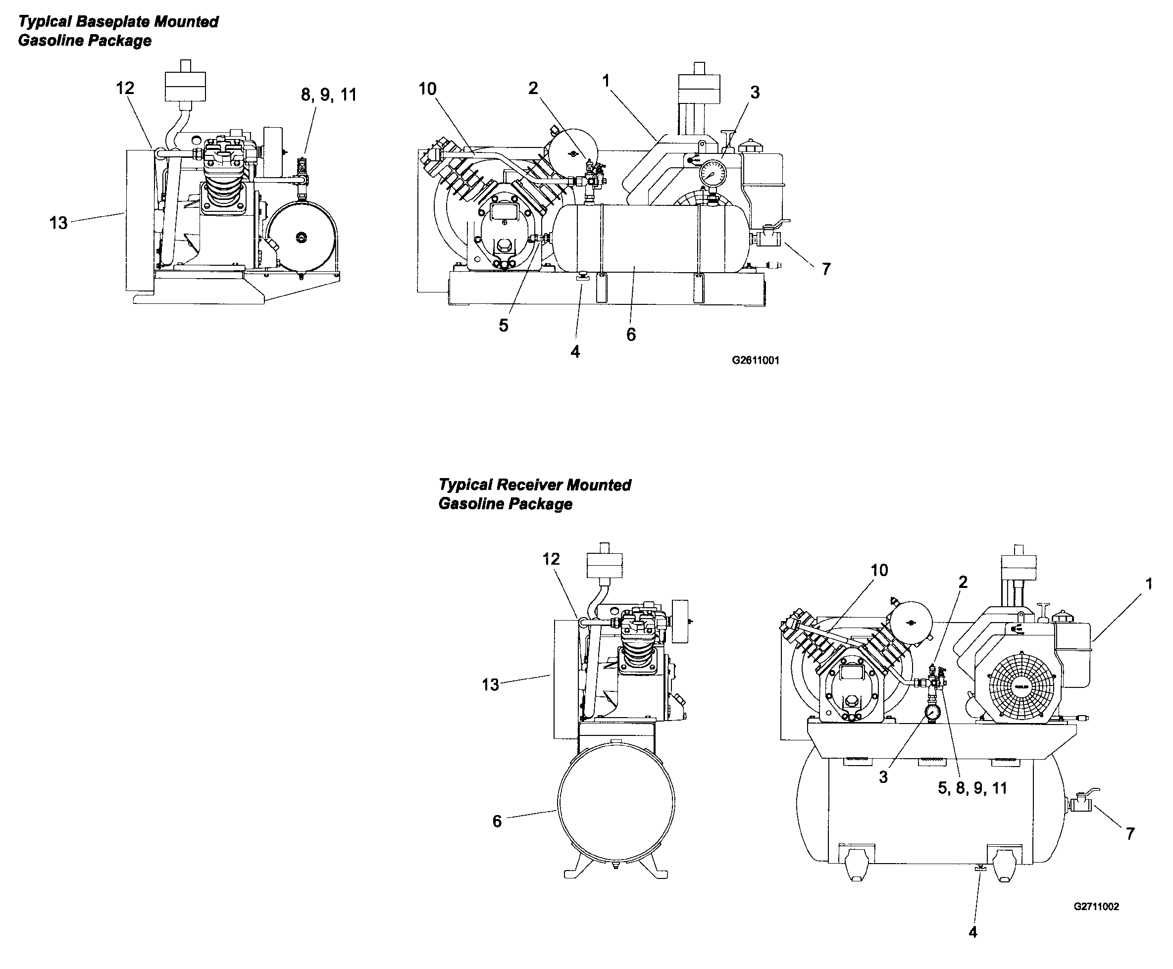 Ingersoll Rand 2475F12.5G gas motor diagram
